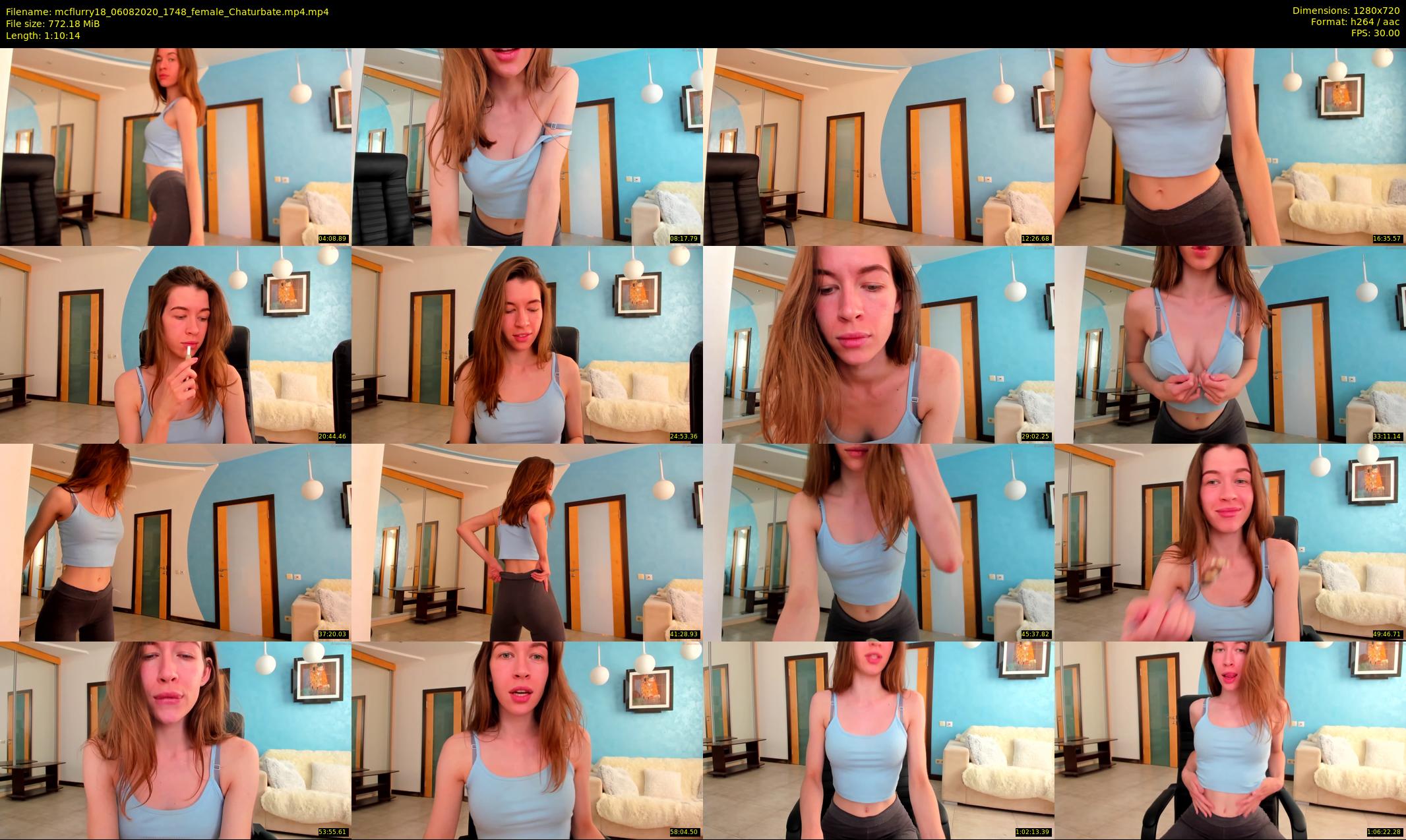 mcflurry18 — 71 minute Chaturbate female cam show recording, 720p, Aug 6, 2020
