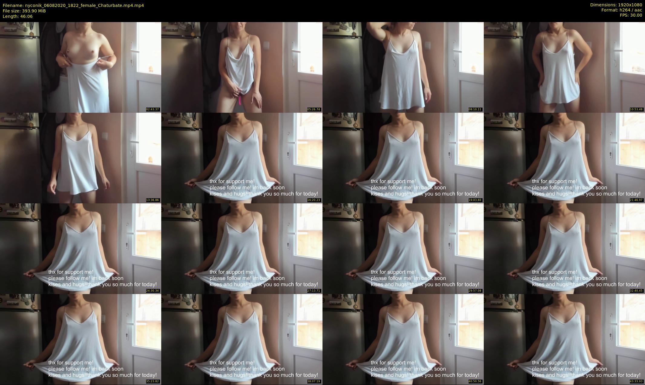 nyconik — 47 minute Chaturbate female cam show recording, 1080p, Aug 6, 2020
