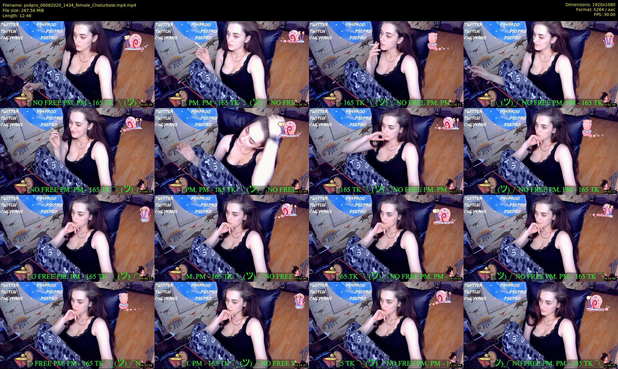 ps4pro — 13 minute Chaturbate female cam show recording, 1080p, Aug 6, 2020