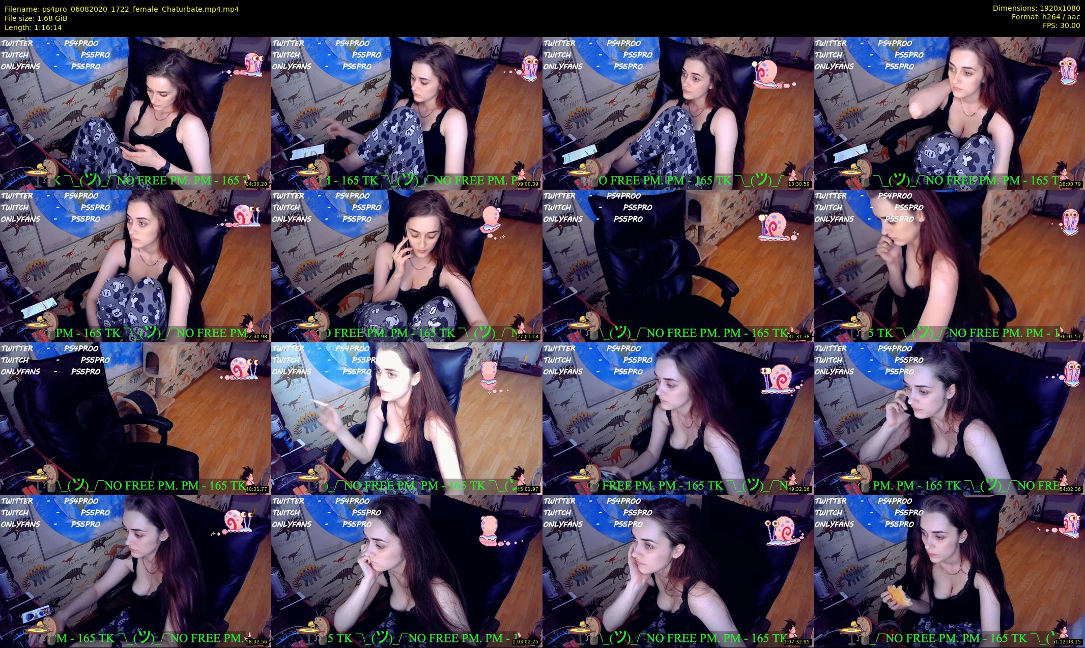 ps4pro — 77 minute Chaturbate female cam show recording, 1080p, Aug 6, 2020
