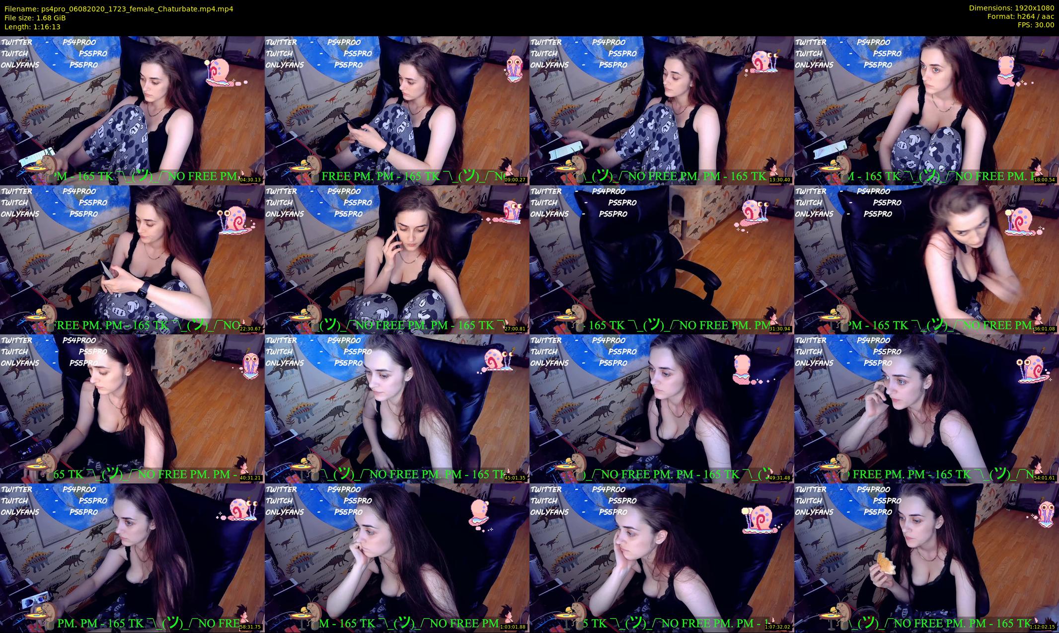 ps4pro — 77 minute Chaturbate female cam show recording, 1080p, Aug 6, 2020