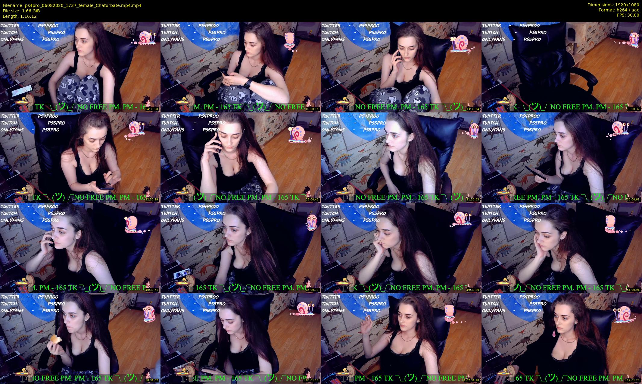 ps4pro — 77 minute Chaturbate female cam show recording, 1080p, Aug 6, 2020