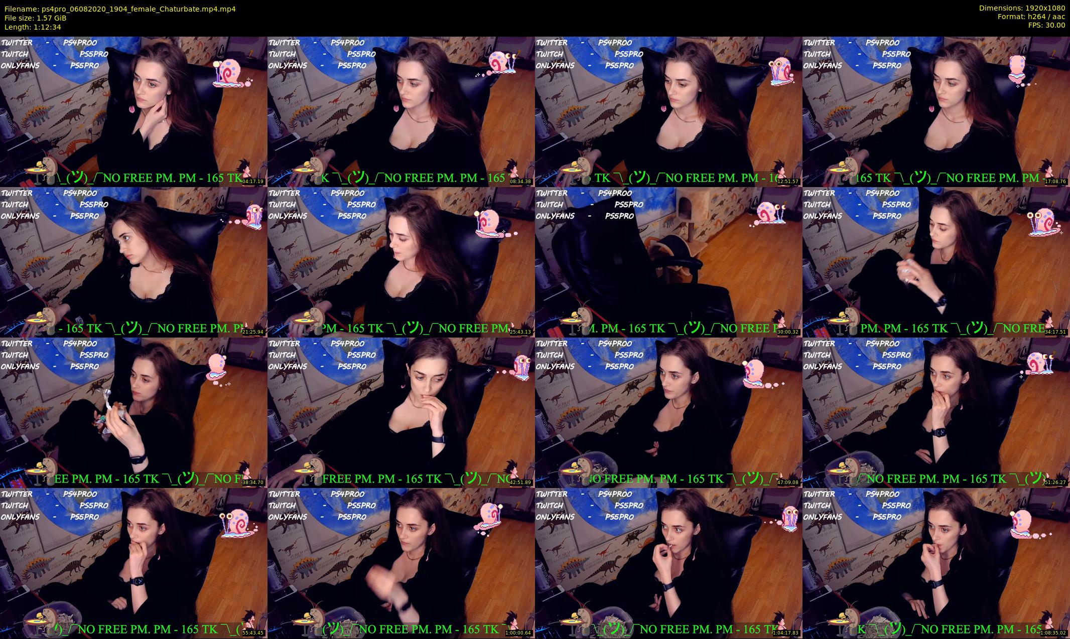 ps4pro — 73 minute Chaturbate female cam show recording, 1080p, Aug 6, 2020