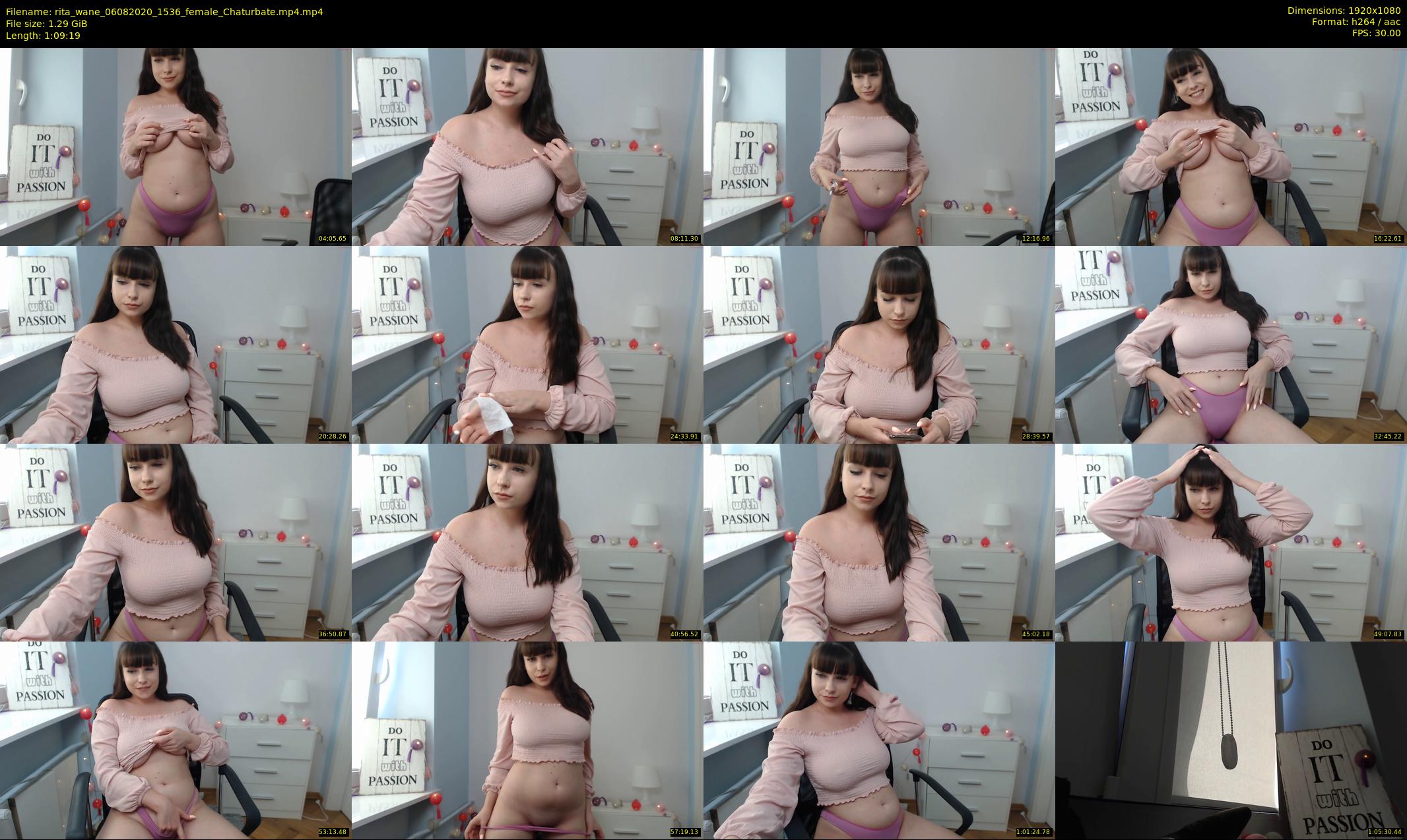 rita_wane — 70 minute Chaturbate female cam show recording, 1080p, Aug 6, 2020