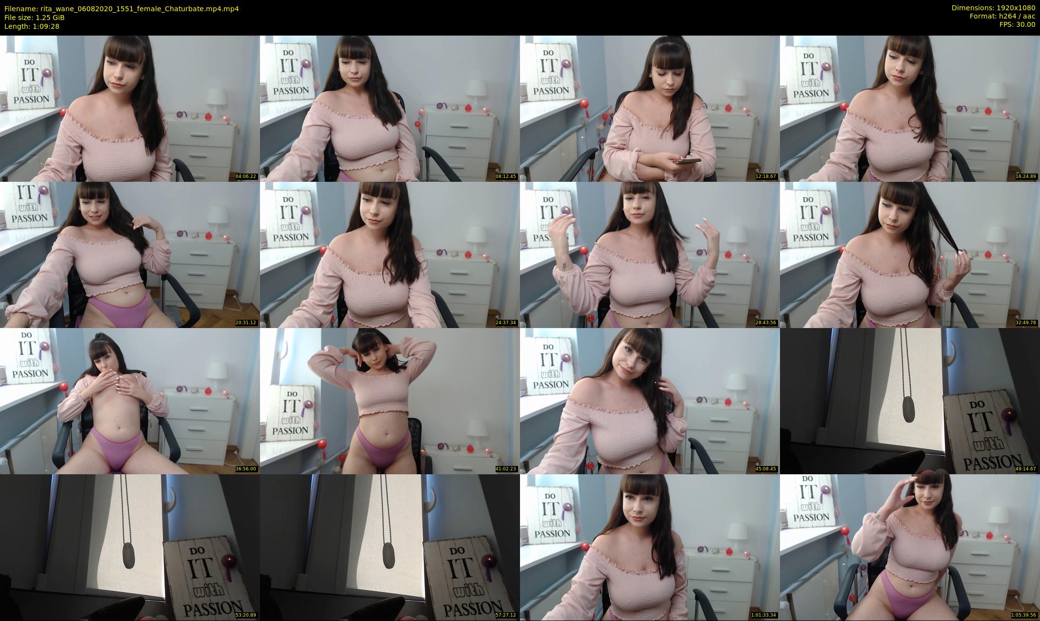 rita_wane — 70 minute Chaturbate female cam show recording, 1080p, Aug 6, 2020