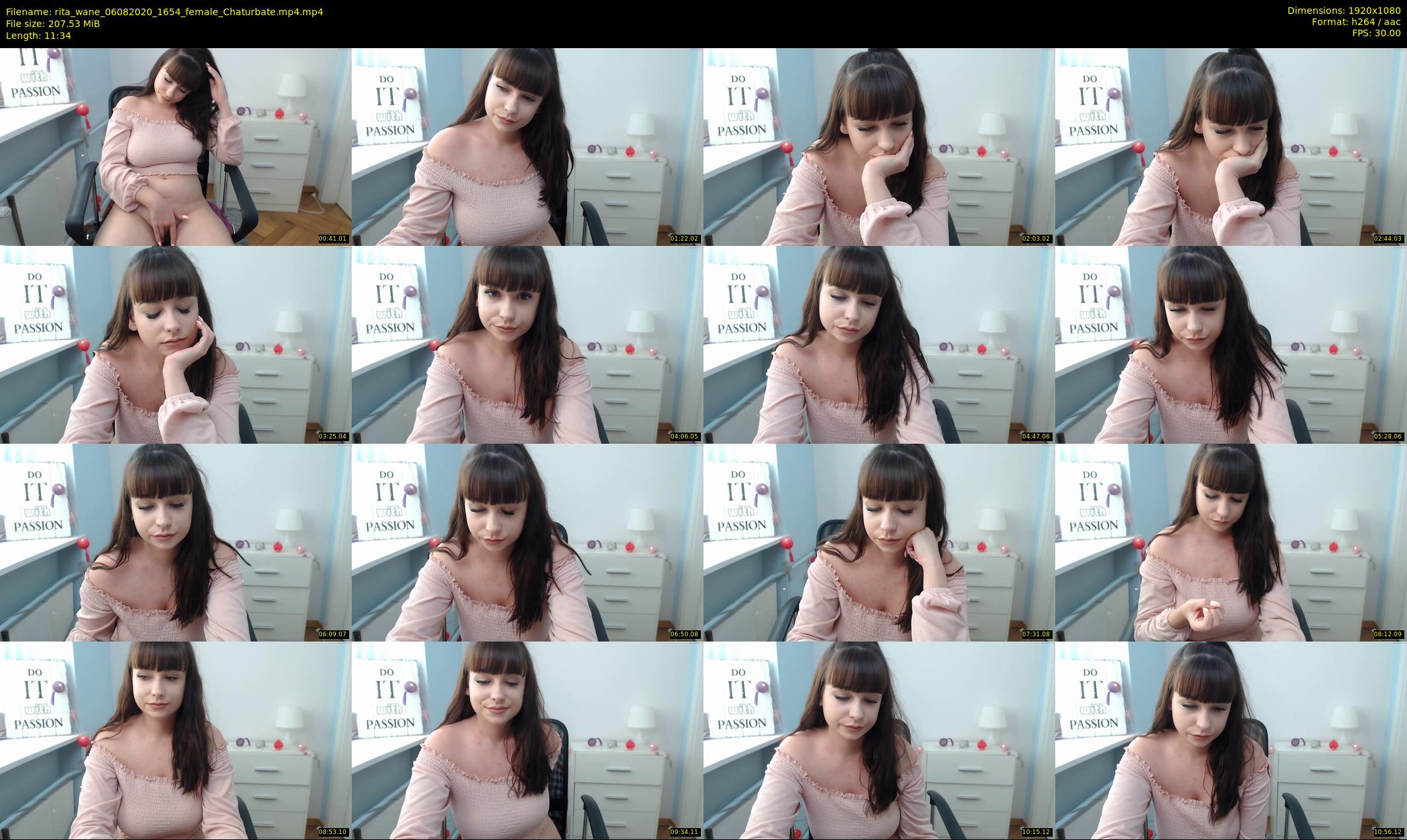 rita_wane — 12 minute Chaturbate female cam show recording, 1080p, Aug 6, 2020