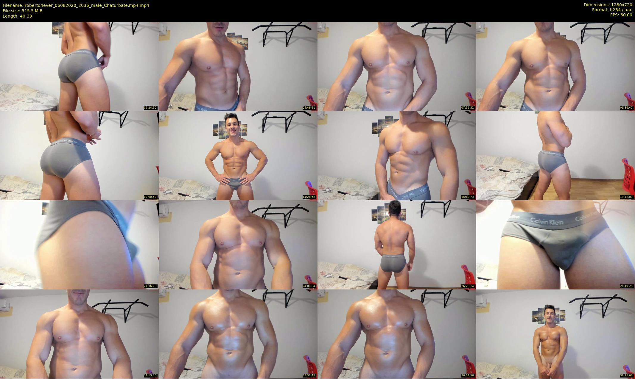 roberto4ever — 41 minute Chaturbate male cam show recording, 720p, Aug 6, 2020