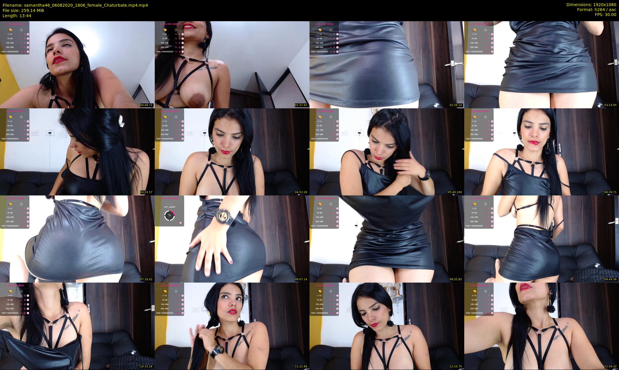 samantha46 — 14 minute Chaturbate female cam show recording, 1080p, Aug 6, 2020