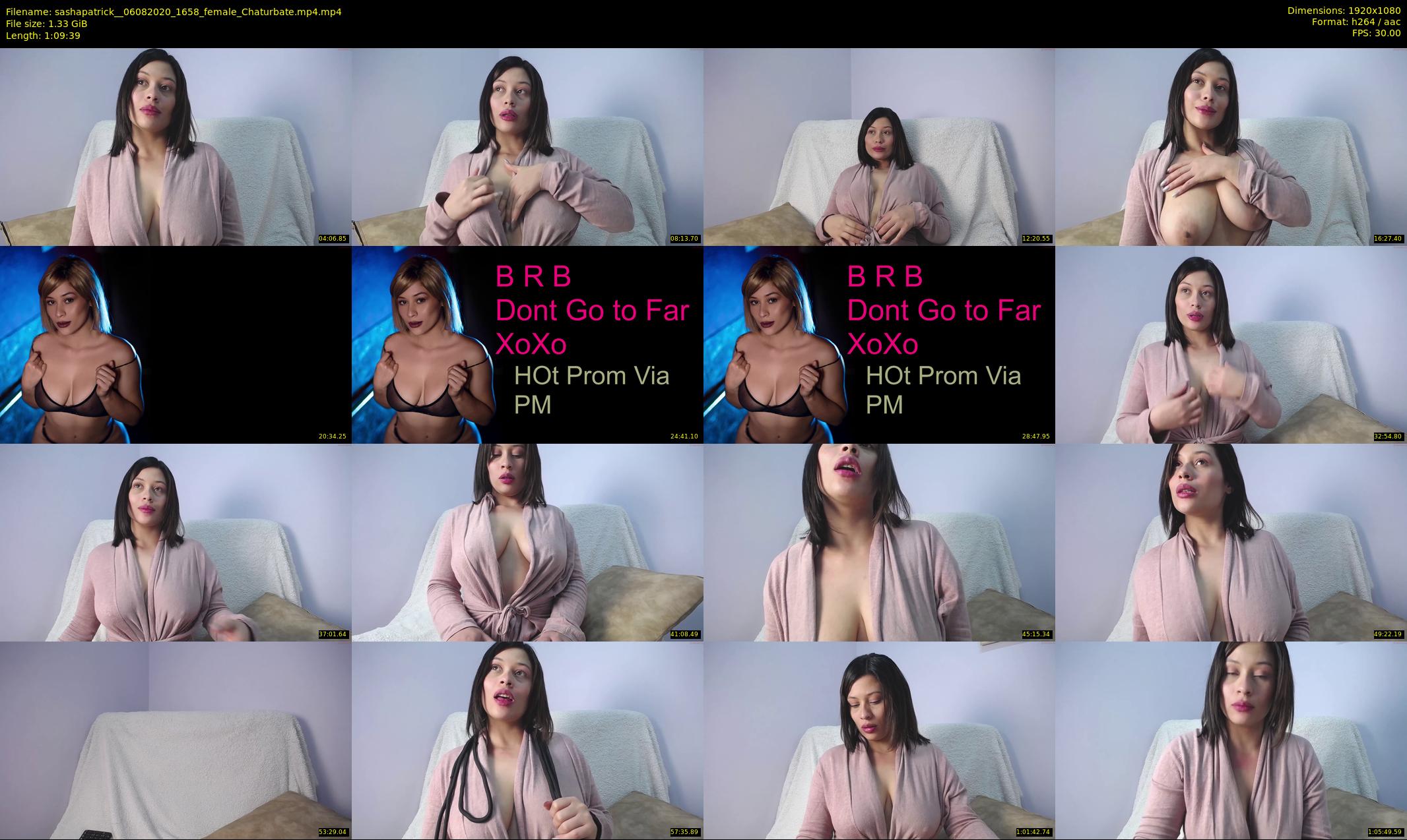 sashapatrick_ — 70 minute Chaturbate female cam show recording, 1080p, Aug 6, 2020