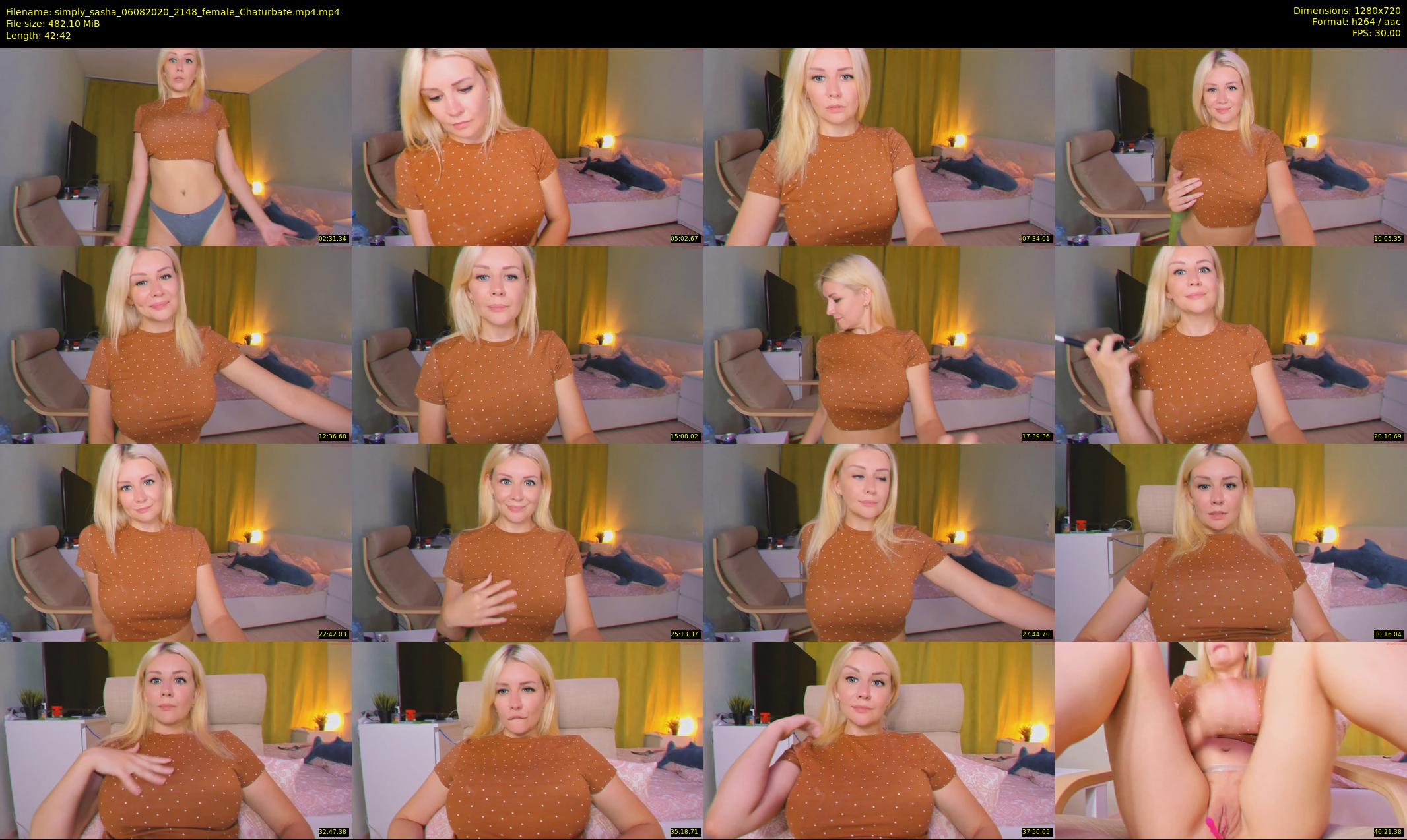 simply_sasha — 43 minute Chaturbate female cam show recording, 720p, Aug 6, 2020