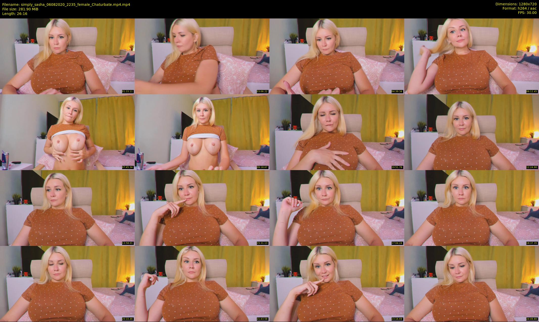 simply_sasha — 27 minute Chaturbate female cam show recording, 720p, Aug 6, 2020