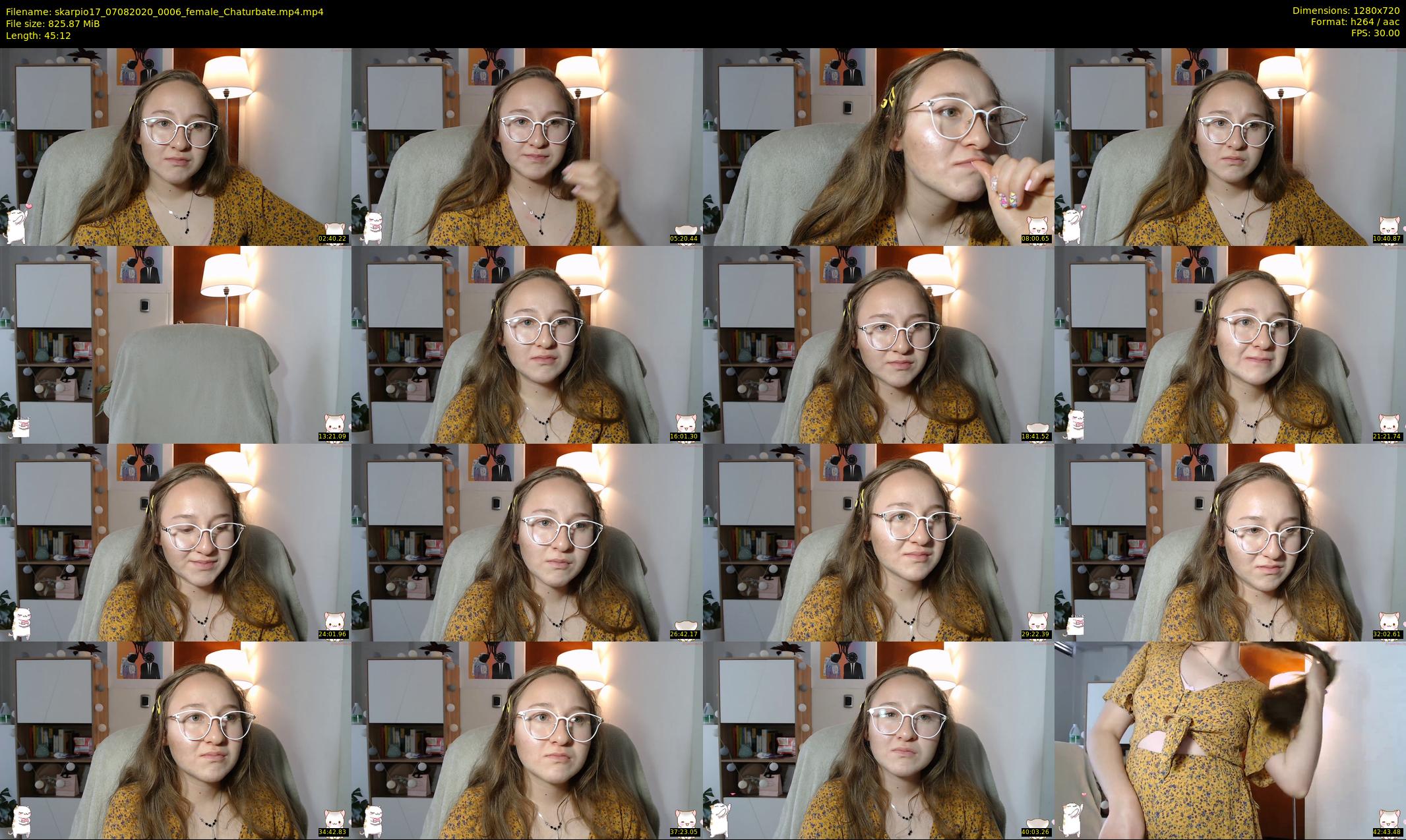 skarpio17 — 46 minute Chaturbate female cam show recording, 720p, Aug 7, 2020