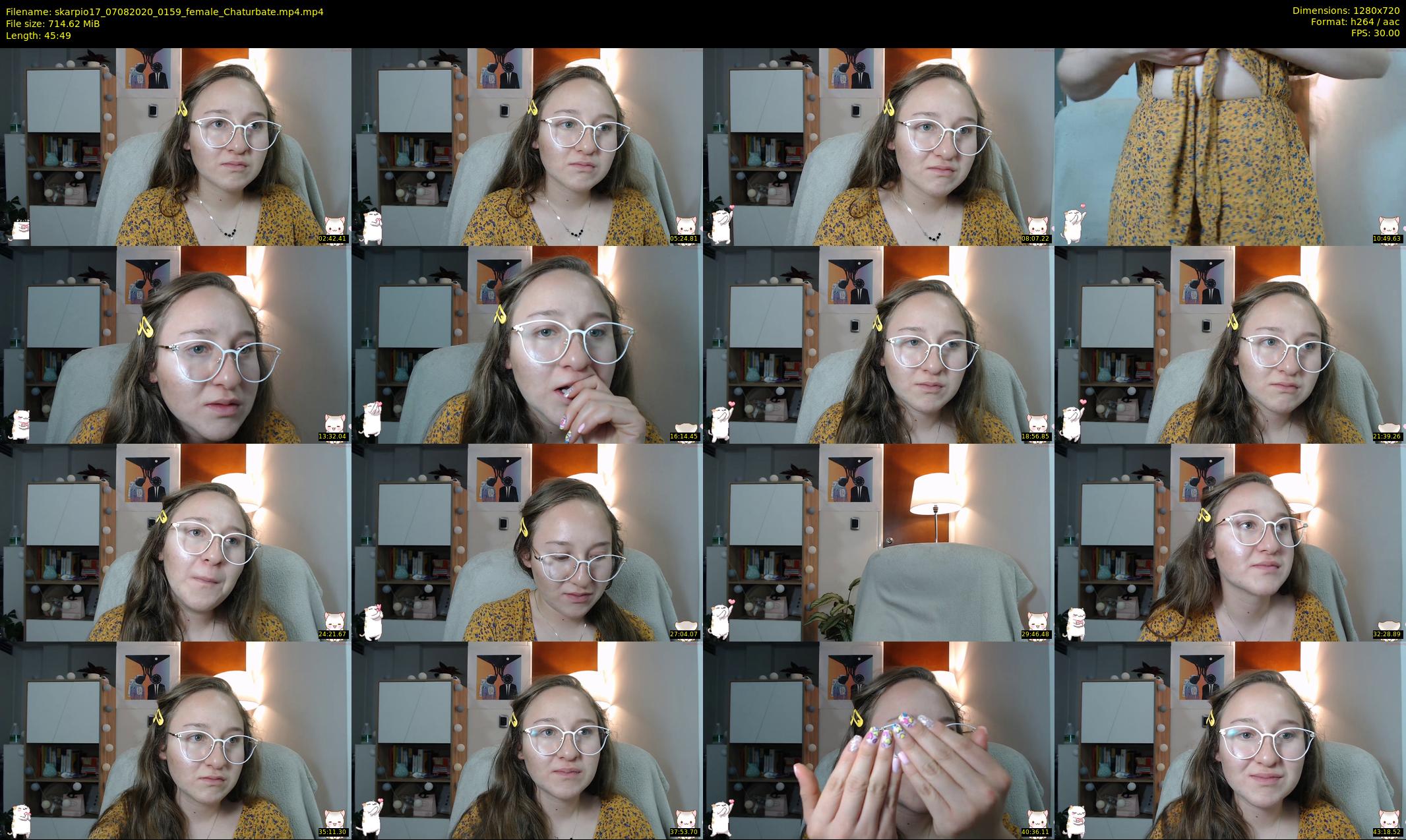 skarpio17 — 46 minute Chaturbate female cam show recording, 720p, Aug 7, 2020