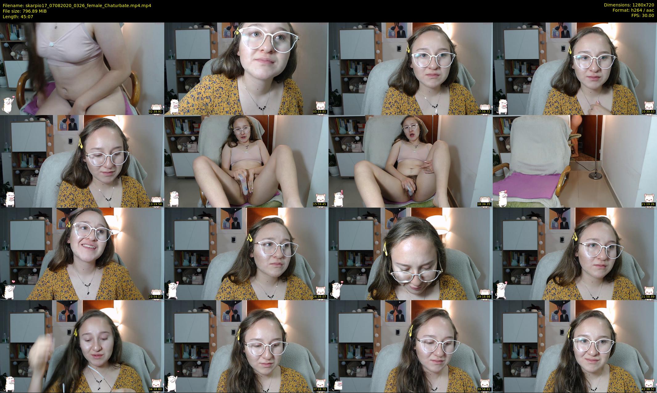 skarpio17 — 46 minute Chaturbate female cam show recording, 720p, Aug 7, 2020