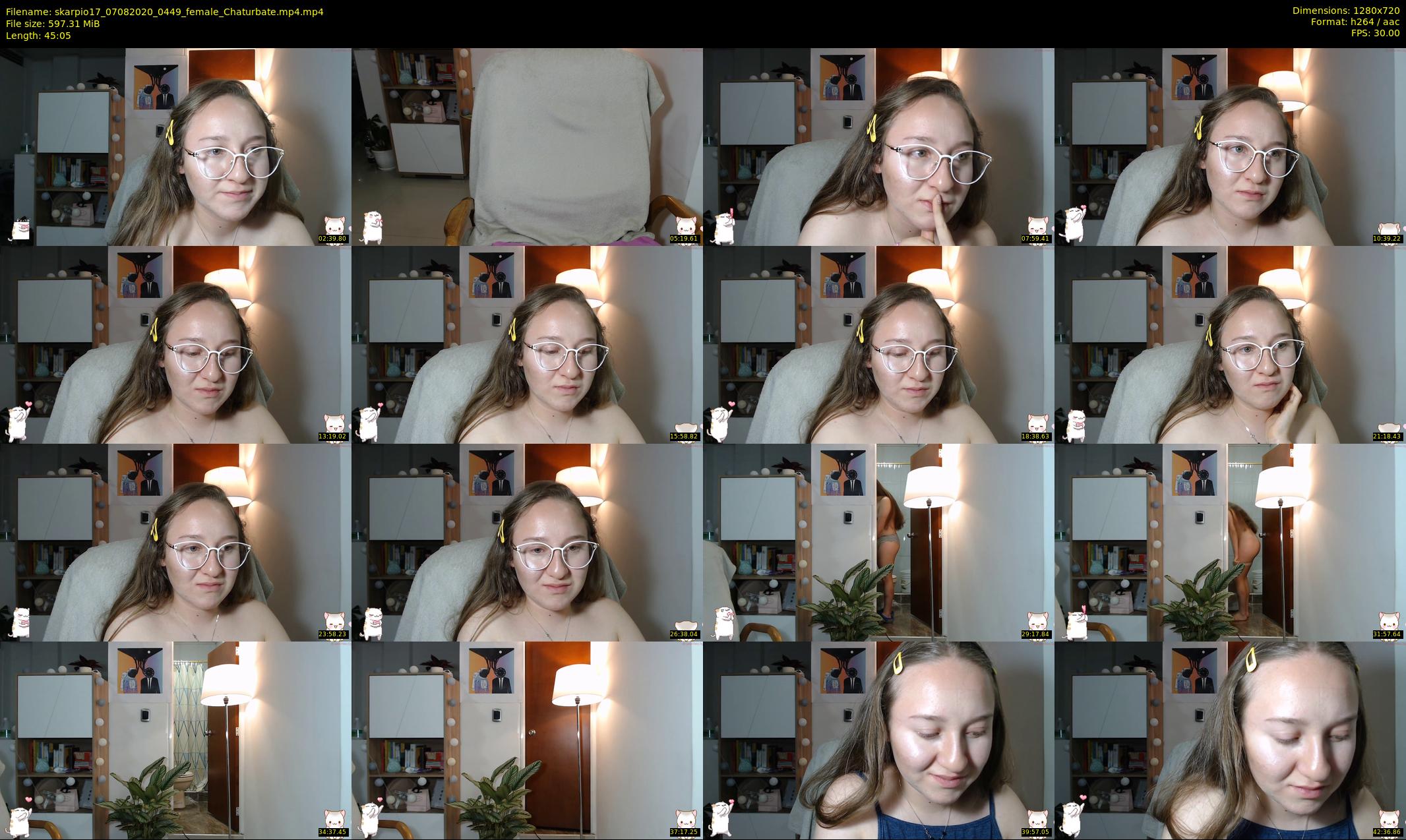 skarpio17 — 46 minute Chaturbate female cam show recording, 720p, Aug 7, 2020