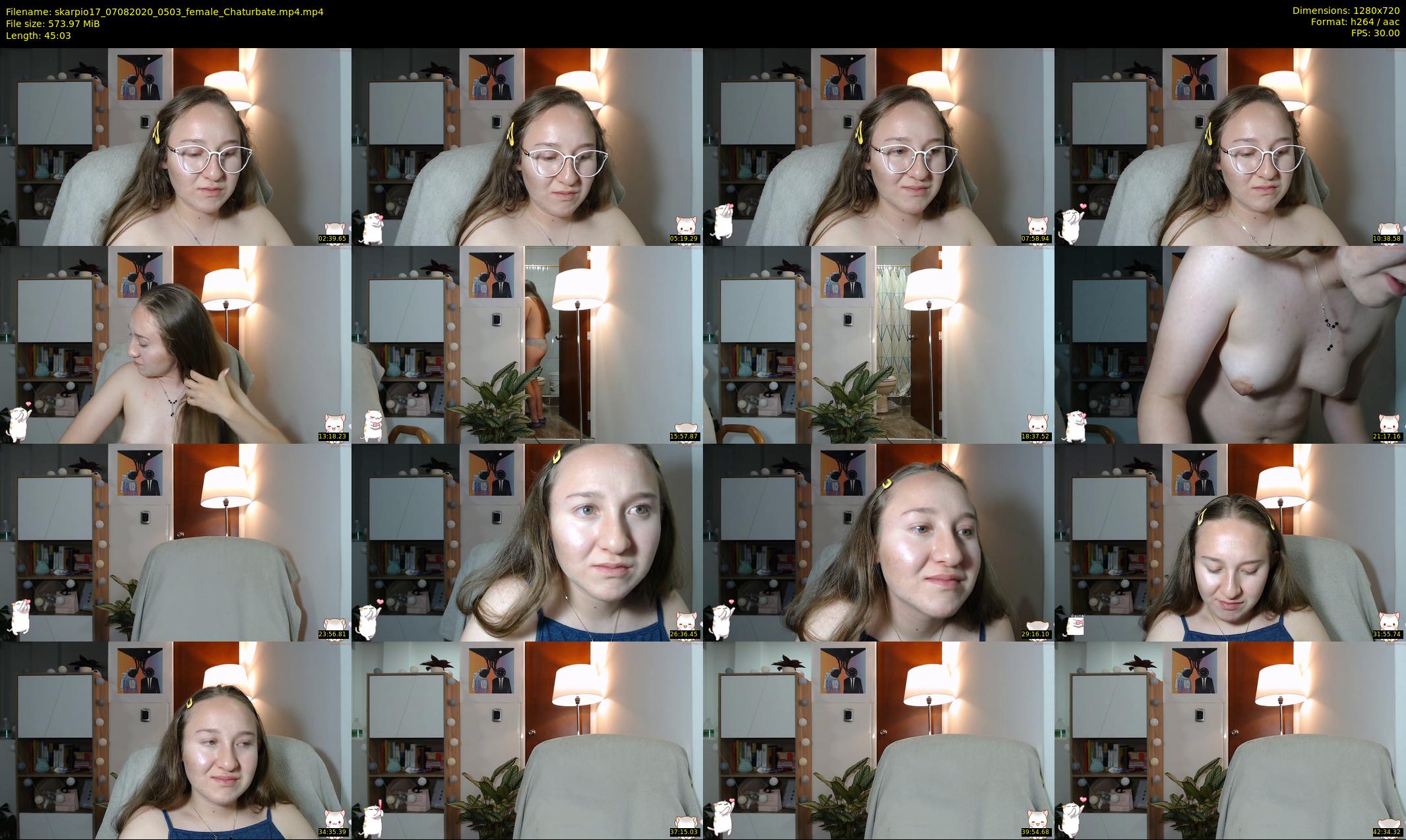 skarpio17 — 46 minute Chaturbate female cam show recording, 720p, Aug 7, 2020