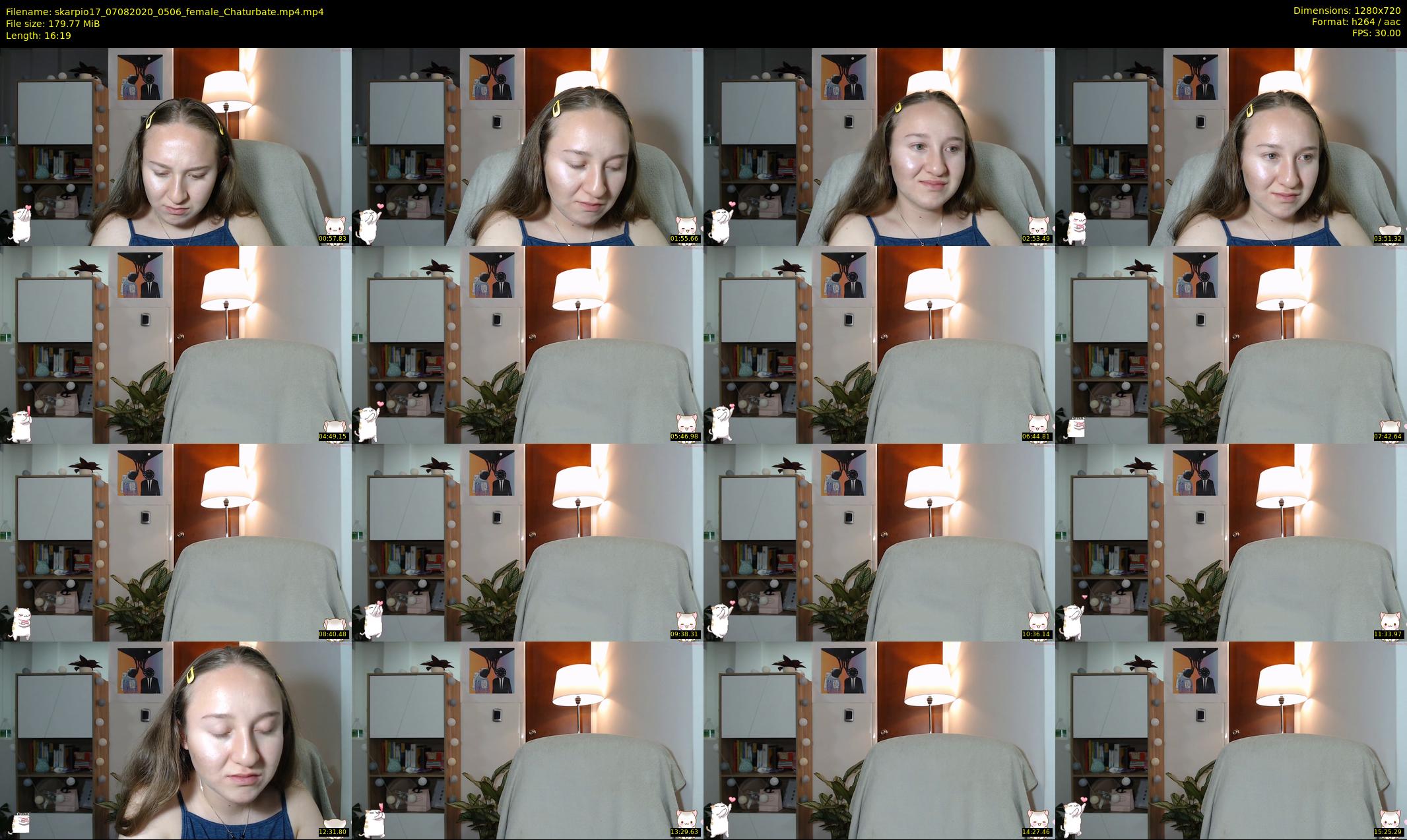skarpio17 — 17 minute Chaturbate female cam show recording, 720p, Aug 7, 2020
