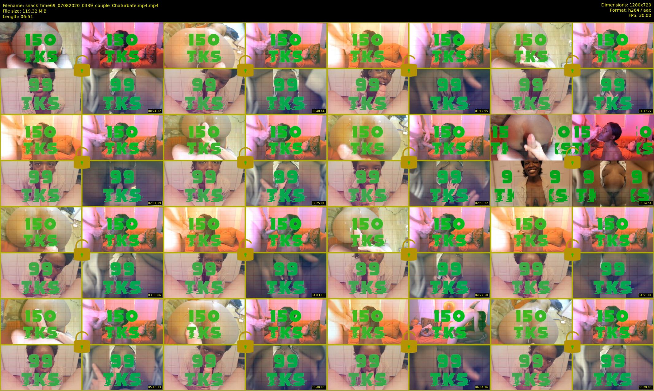 snack_time69 — 7 minute Chaturbate couple cam show recording, 720p, Aug 7, 2020