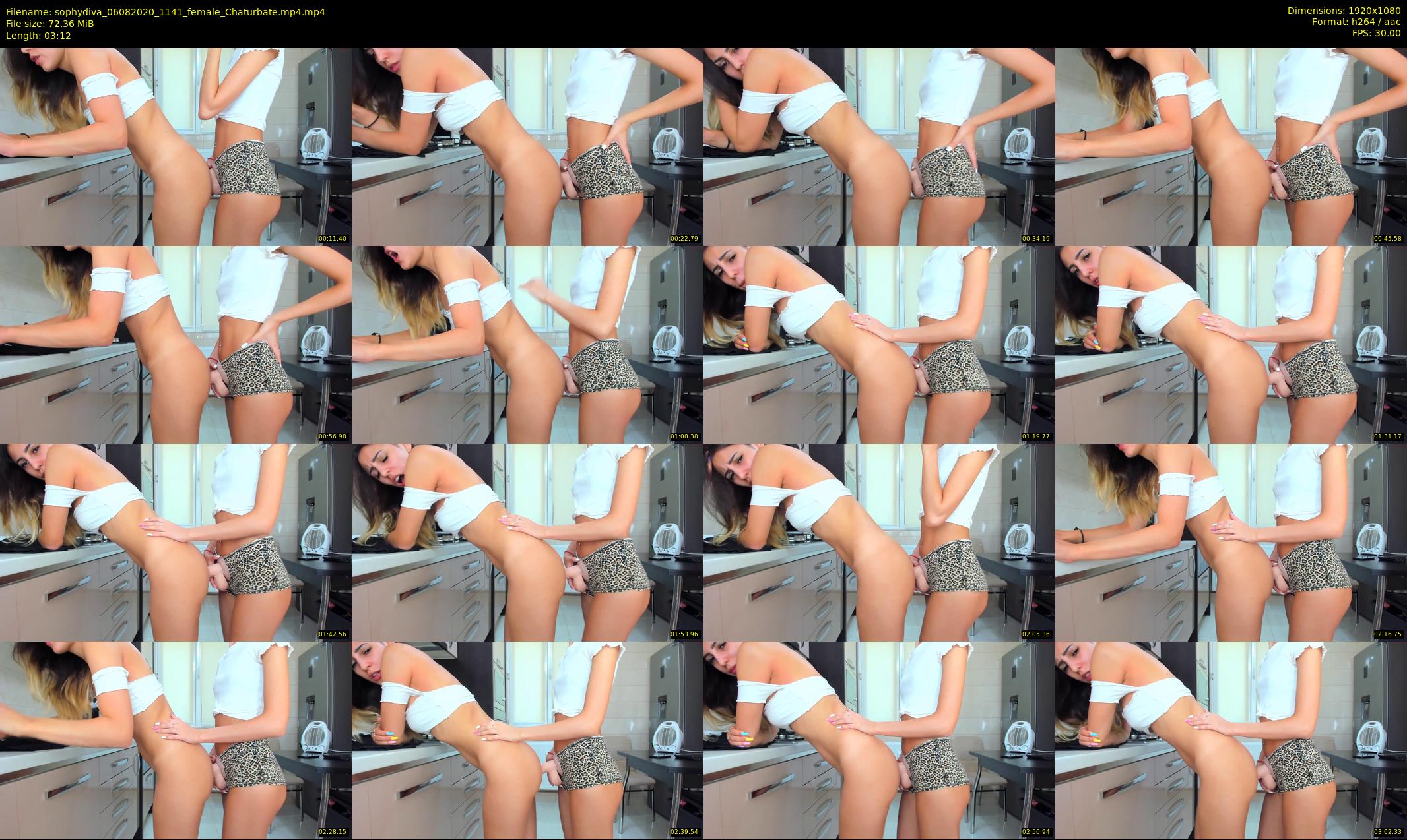 sophydiva — 4 minute Chaturbate female cam show recording, 1080p, Aug 6, 2020