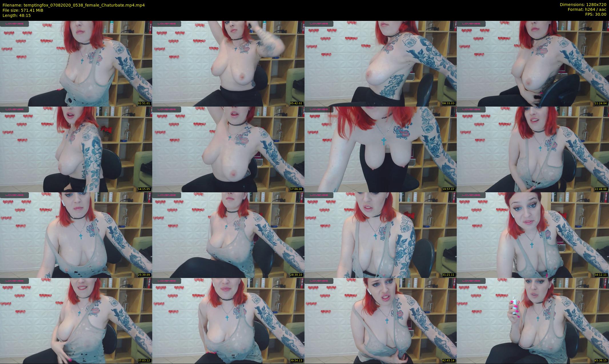 temptingfox — 49 minute Chaturbate female cam show recording, 720p, Aug 7, 2020