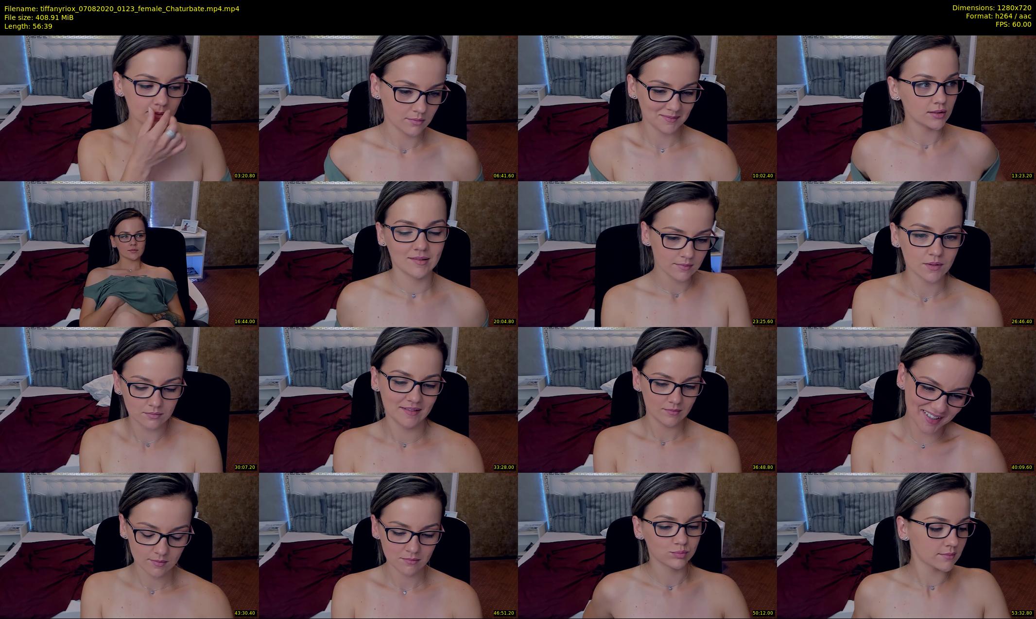 tiffanyriox — 57 minute Chaturbate female cam show recording, 720p, Aug 7, 2020
