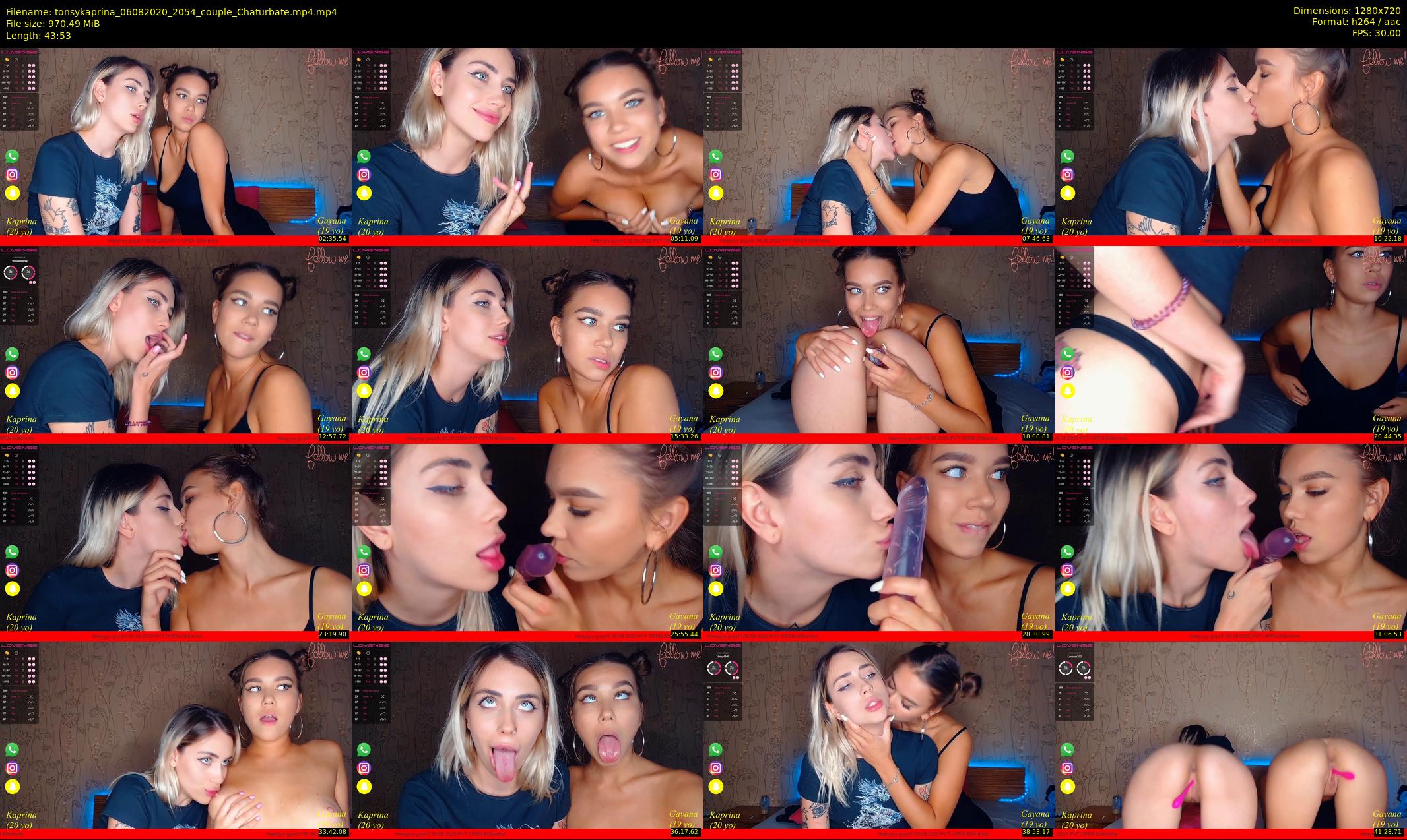 tonsykaprina — 44 minute Chaturbate couple cam show recording, 720p, Aug 6, 2020