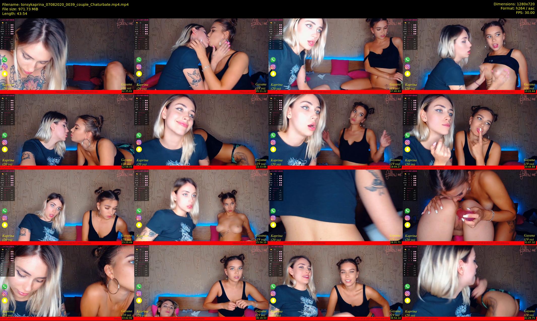 tonsykaprina — 44 minute Chaturbate couple cam show recording, 720p, Aug 7, 2020