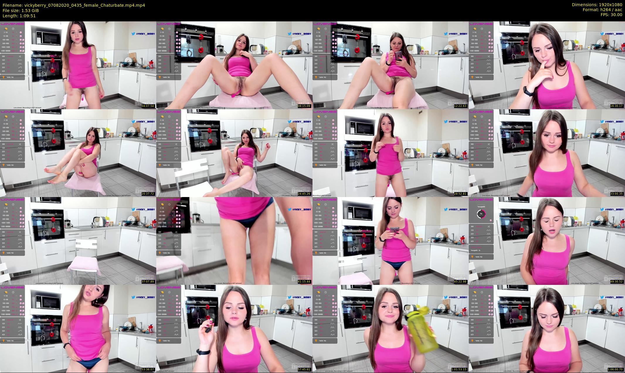 vickyberry — 70 minute Chaturbate female cam show recording, 1080p, Aug 7, 2020