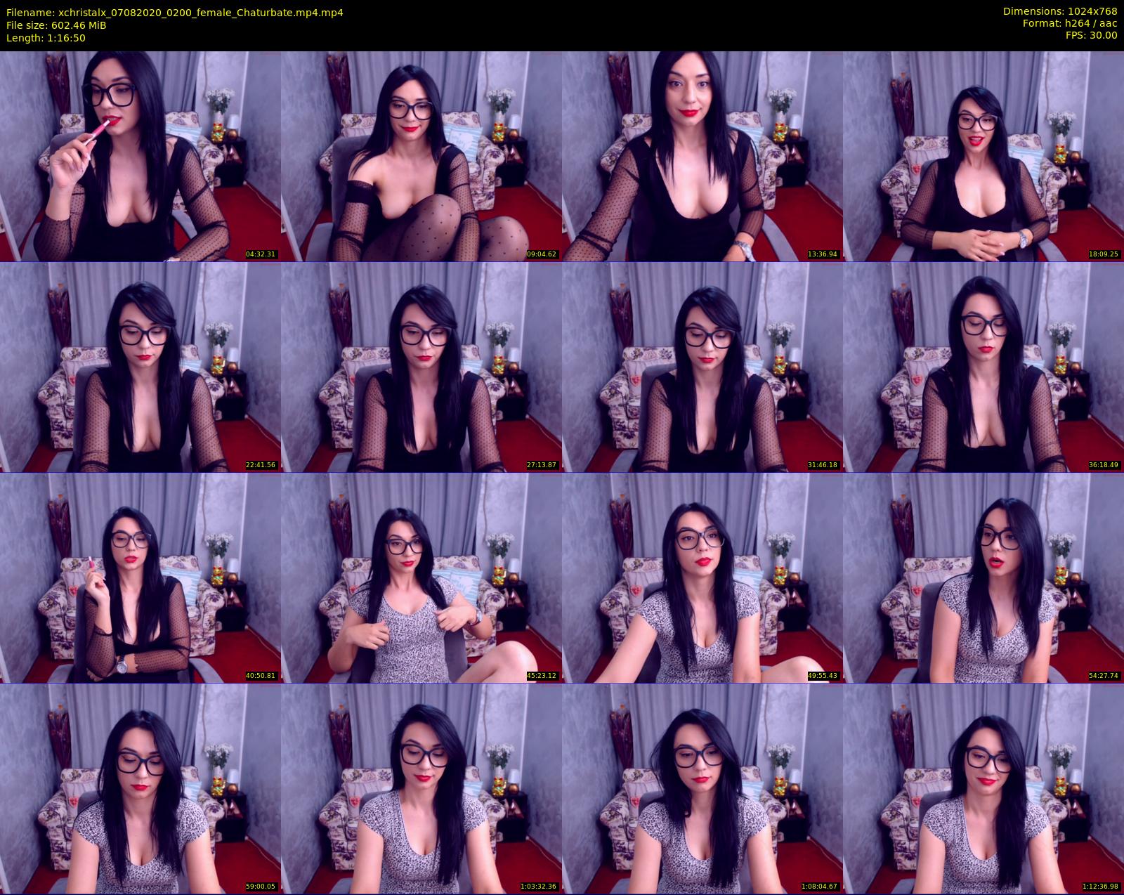 xchristalx — 77 minute Chaturbate female cam show recording, 720p, Aug 7, 2020
