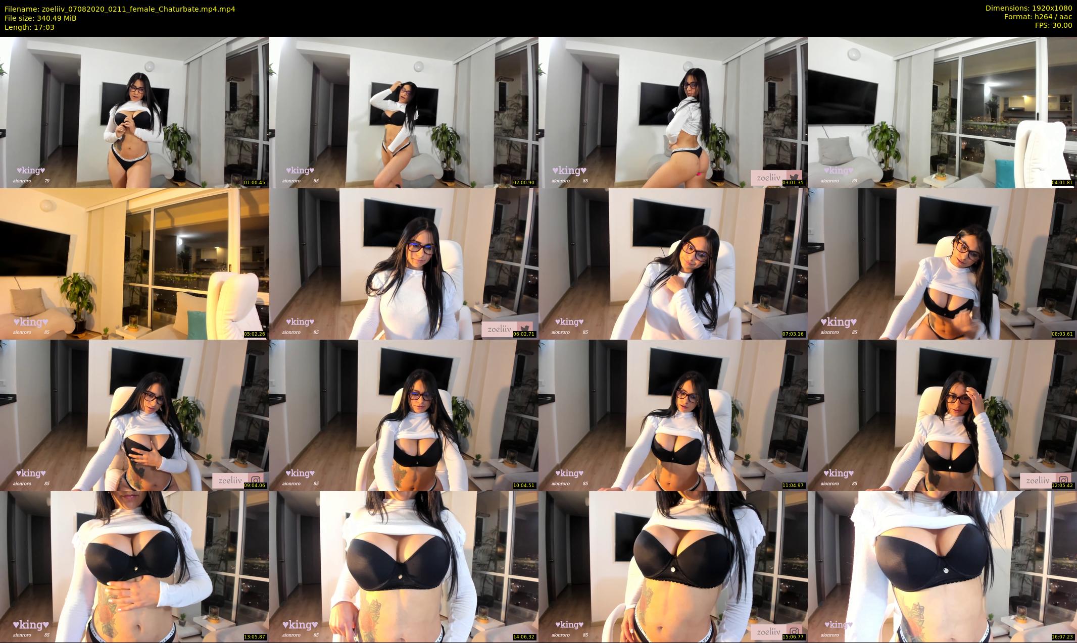 zoeliiv — 18 minute Chaturbate female cam show recording, 1080p, Aug 7, 2020