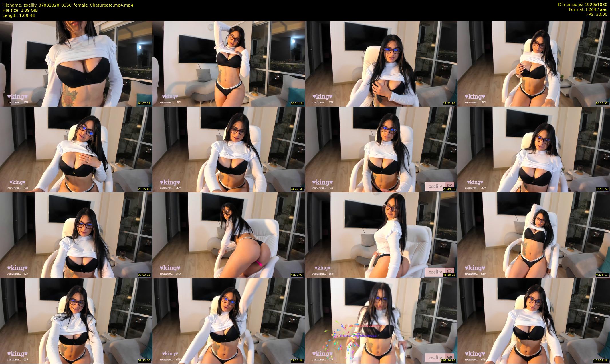 zoeliiv — 70 minute Chaturbate female cam show recording, 1080p, Aug 7, 2020
