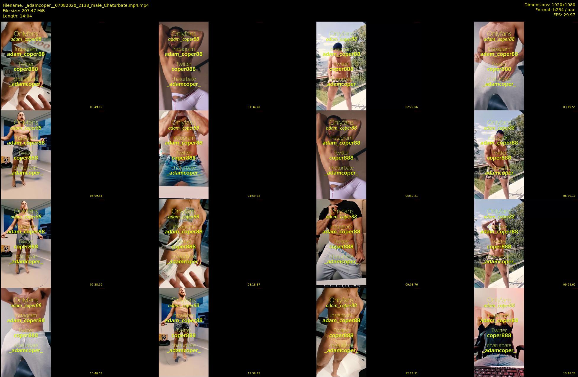 _adamcoper_ — 15 minute Chaturbate male cam show recording, 1080p, Aug 7, 2020