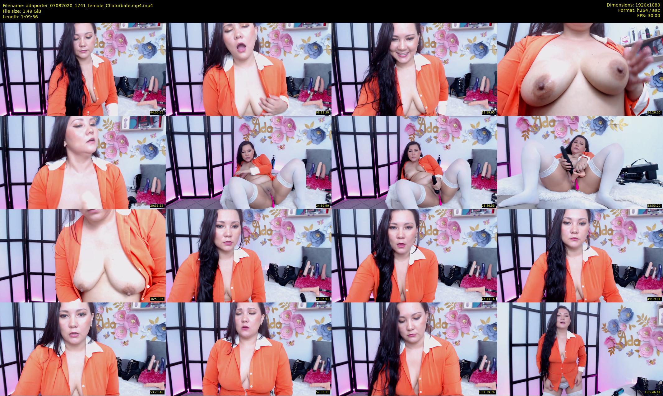 adaporter — 70 minute Chaturbate female cam show recording, 1080p, Aug 7, 2020