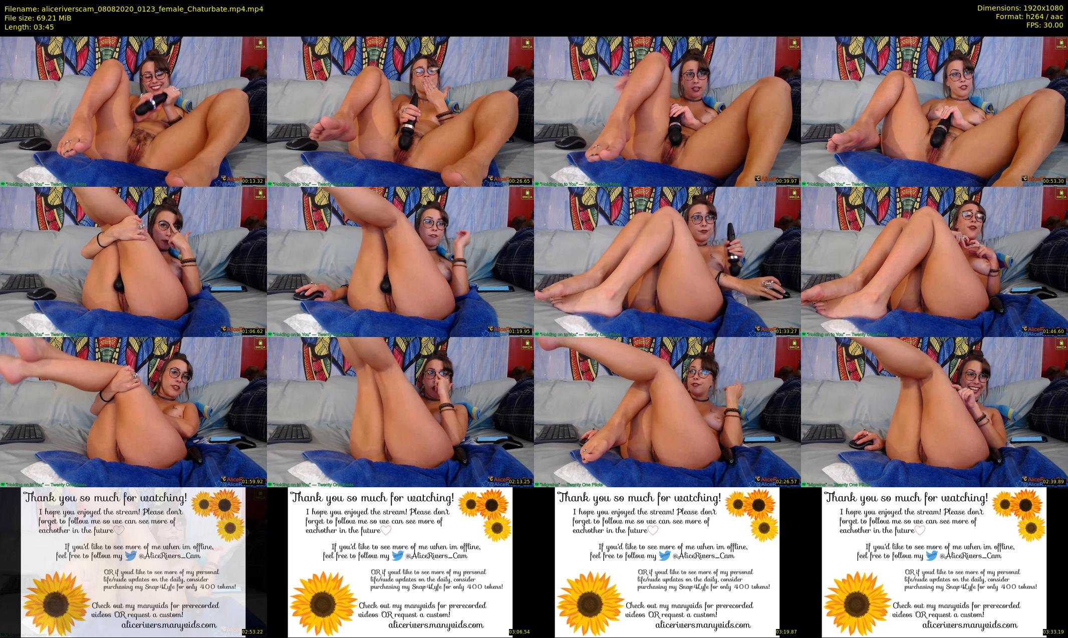 aliceriverscam — 4 minute Chaturbate female cam show recording, 1080p, Aug 8, 2020