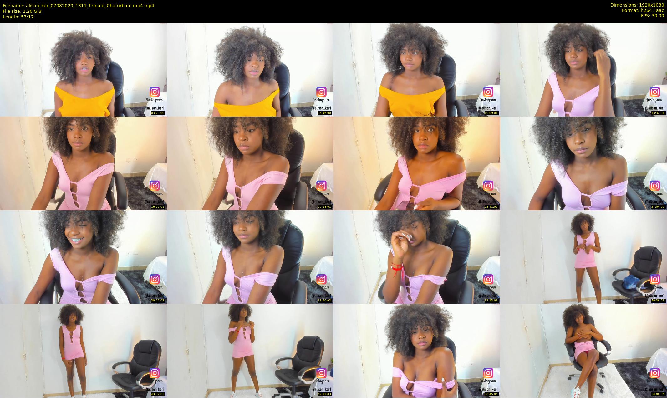 alison_ker — 58 minute Chaturbate female cam show recording, 1080p, Aug 7, 2020