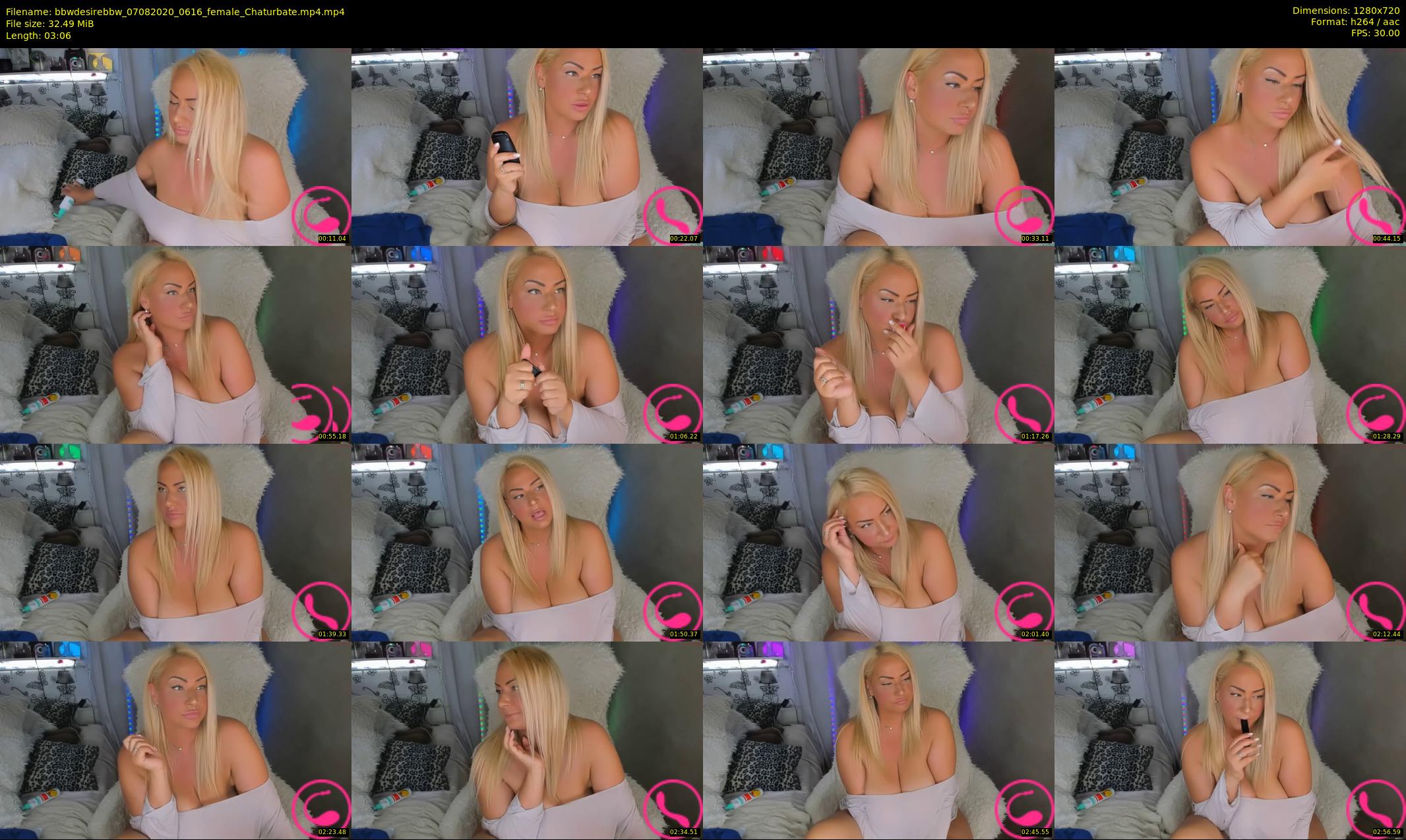 bbwdesirebbw — 4 minute Chaturbate female cam show recording, 720p, Aug 7, 2020