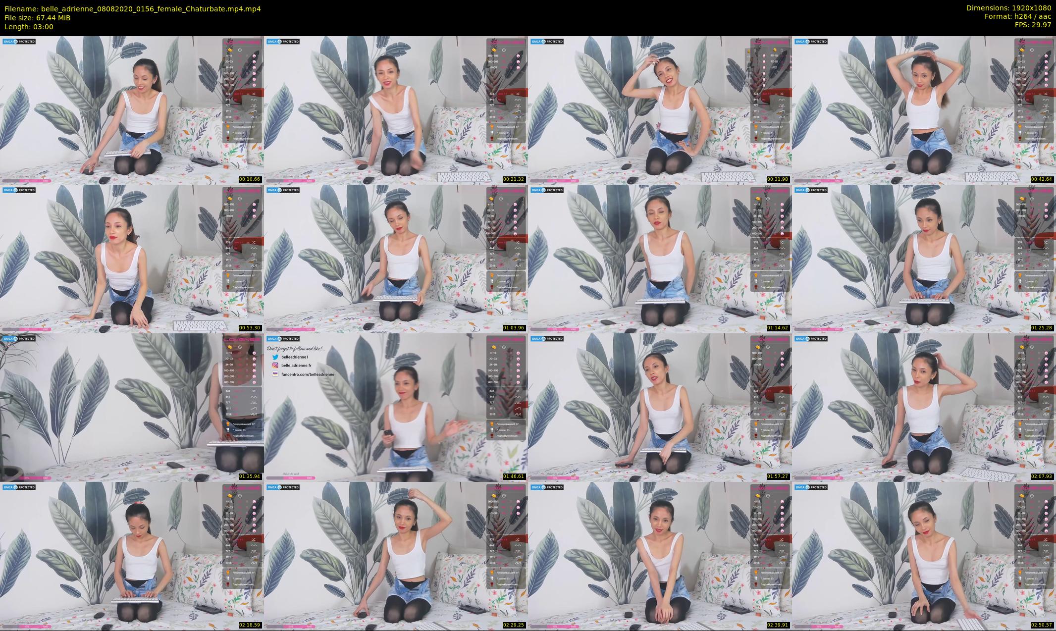 belle_adrienne — 3 minute Chaturbate couple cam show recording, 1080p, Aug 8, 2020