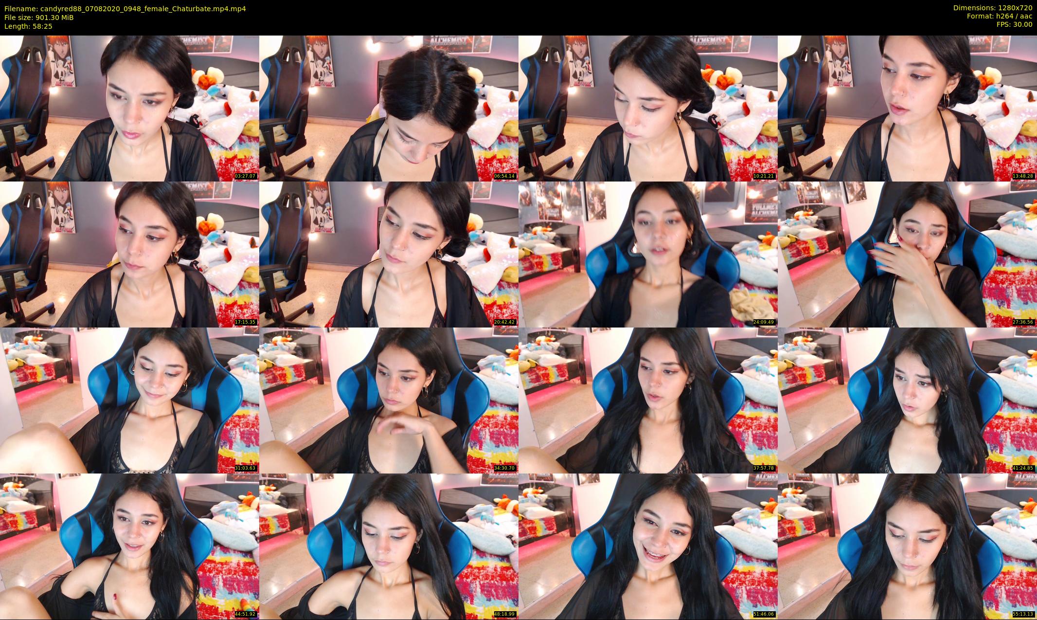 candyred88 — 59 minute Chaturbate female cam show recording, 720p, Aug 7, 2020