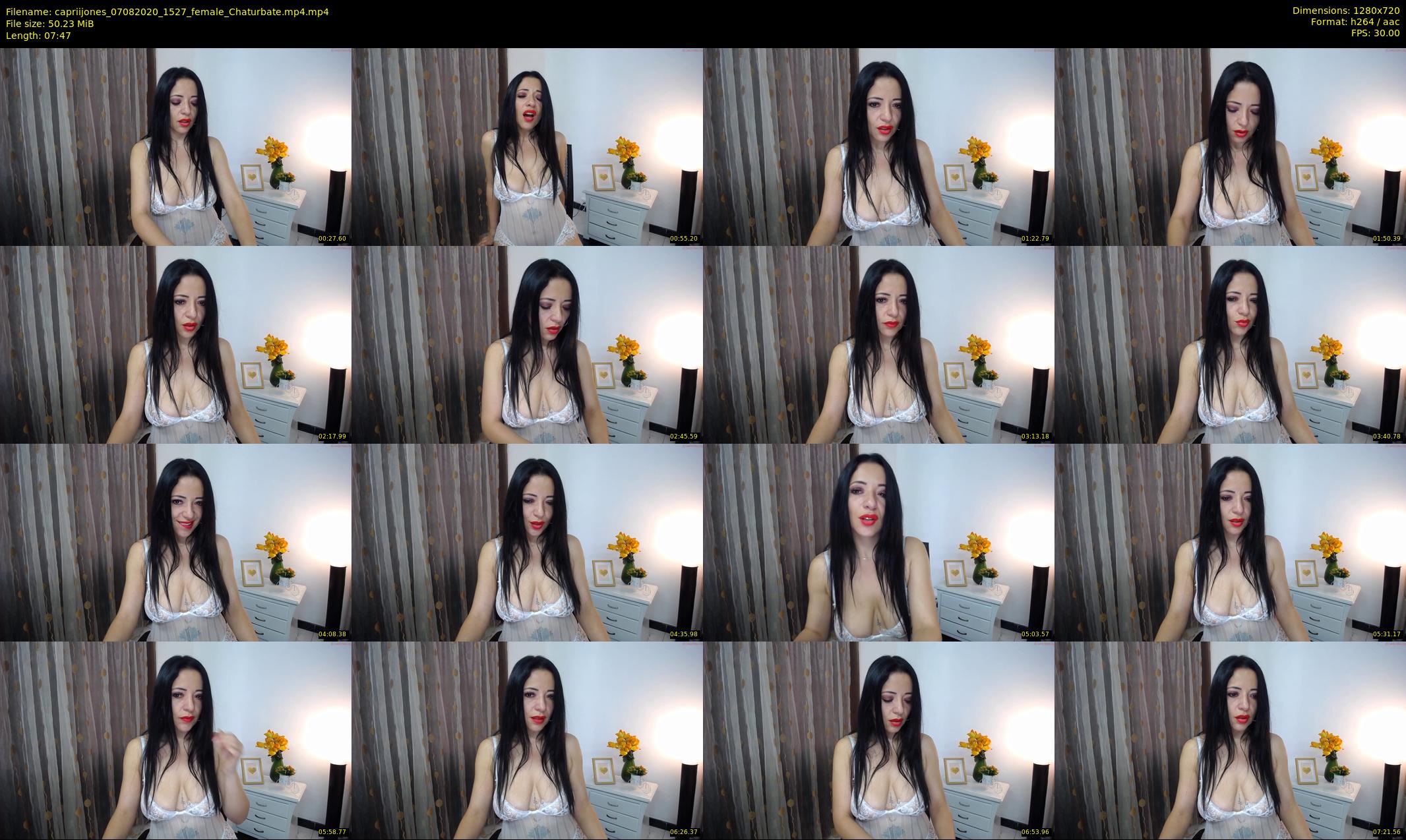 capriijones — 8 minute Chaturbate female cam show recording, 720p, Aug 7, 2020