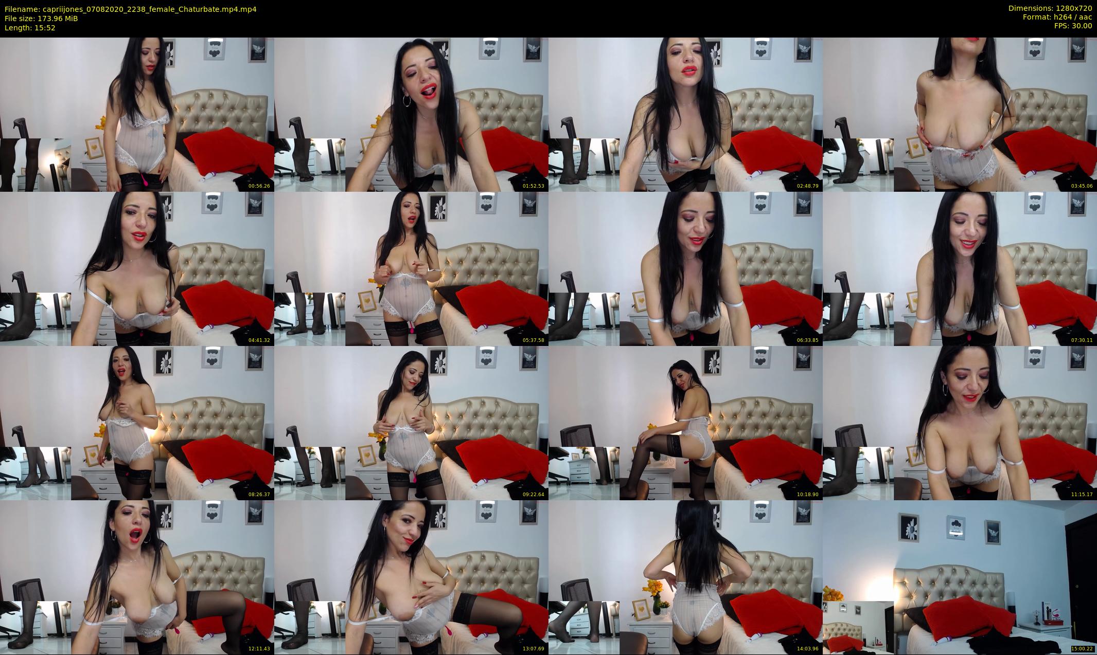 capriijones — 16 minute Chaturbate female cam show recording, 720p, Aug 7, 2020