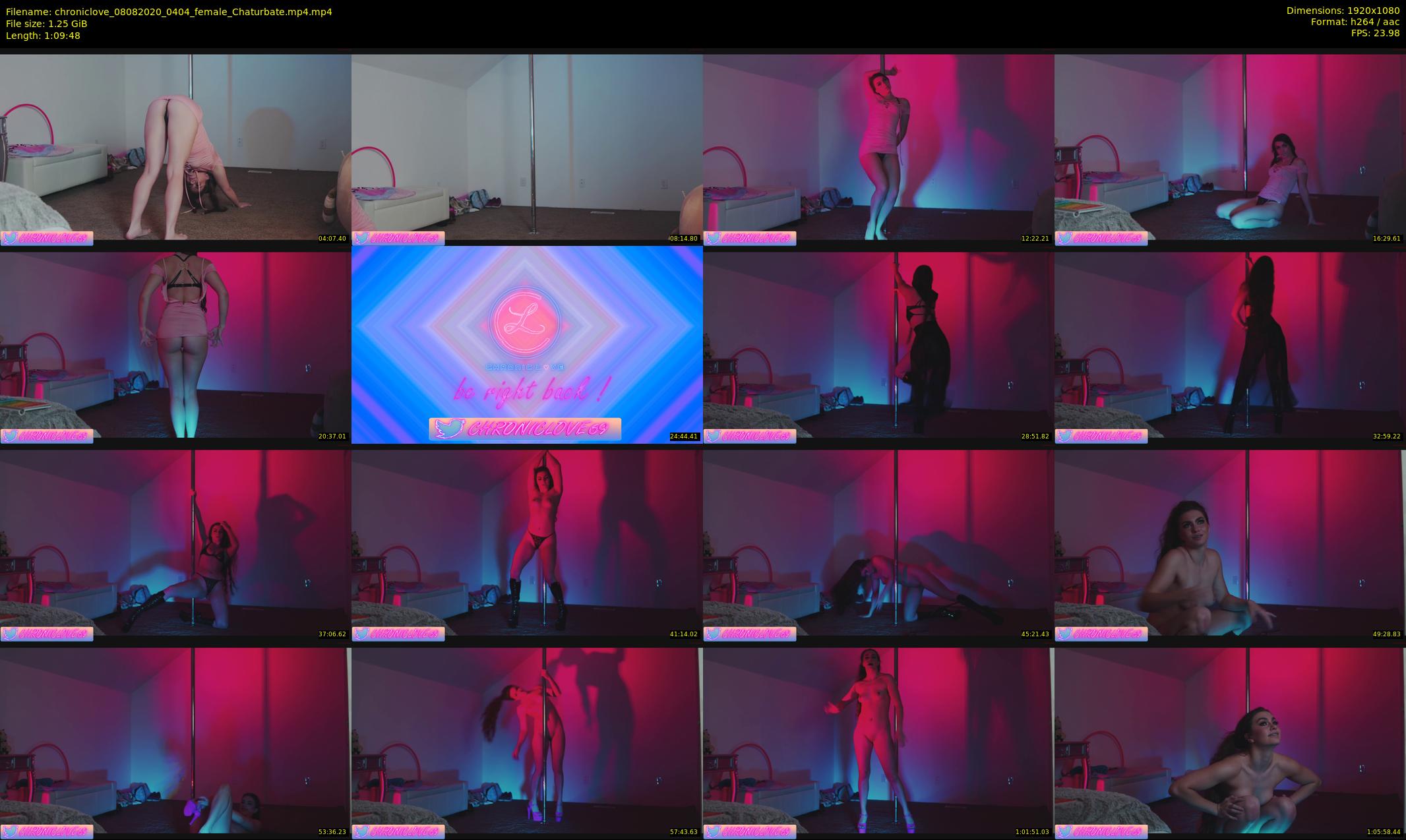 chroniclove — 70 minute Chaturbate female cam show recording, 1080p, Aug 8, 2020