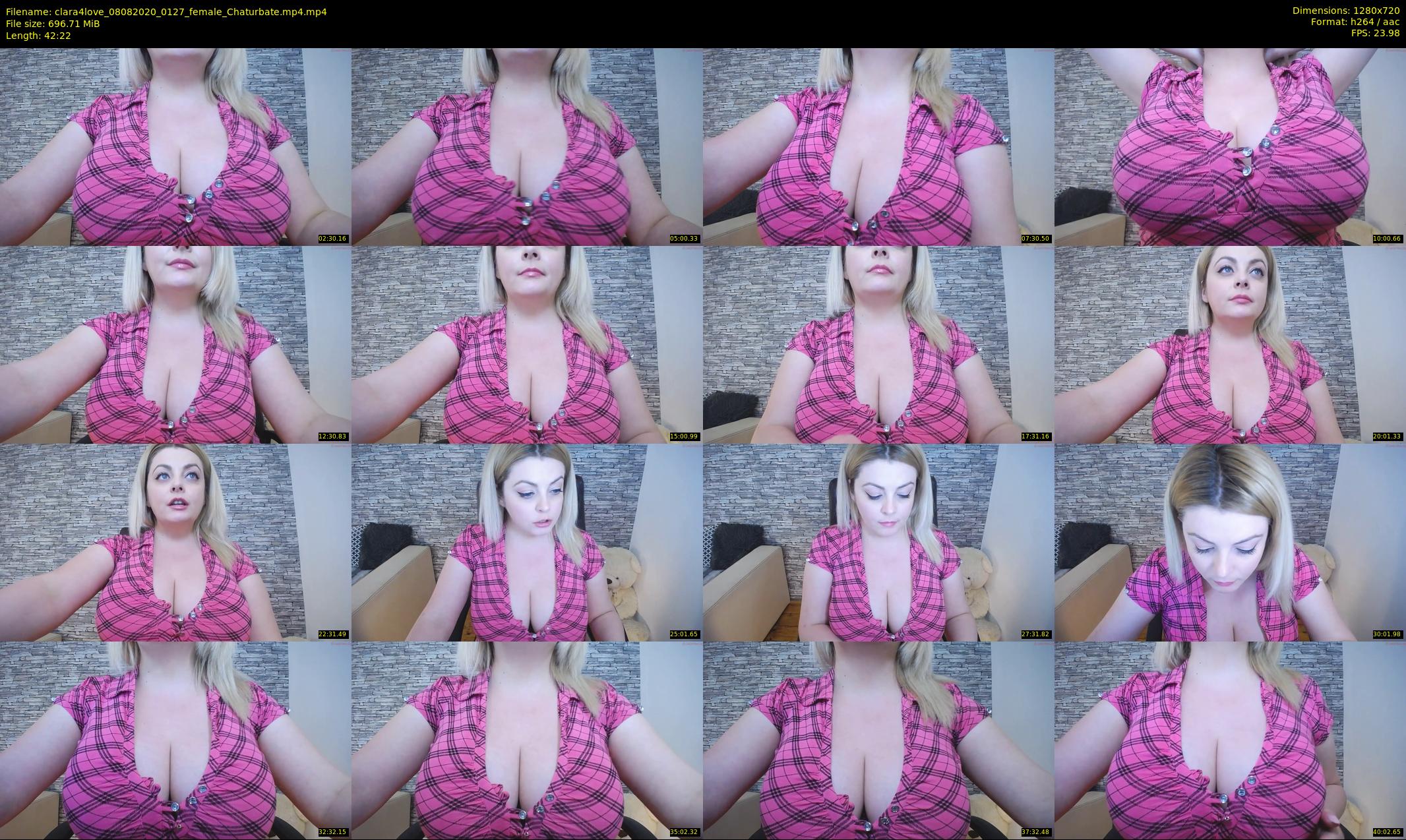 clara4love — 43 minute Chaturbate female cam show recording, 720p, Aug 8, 2020