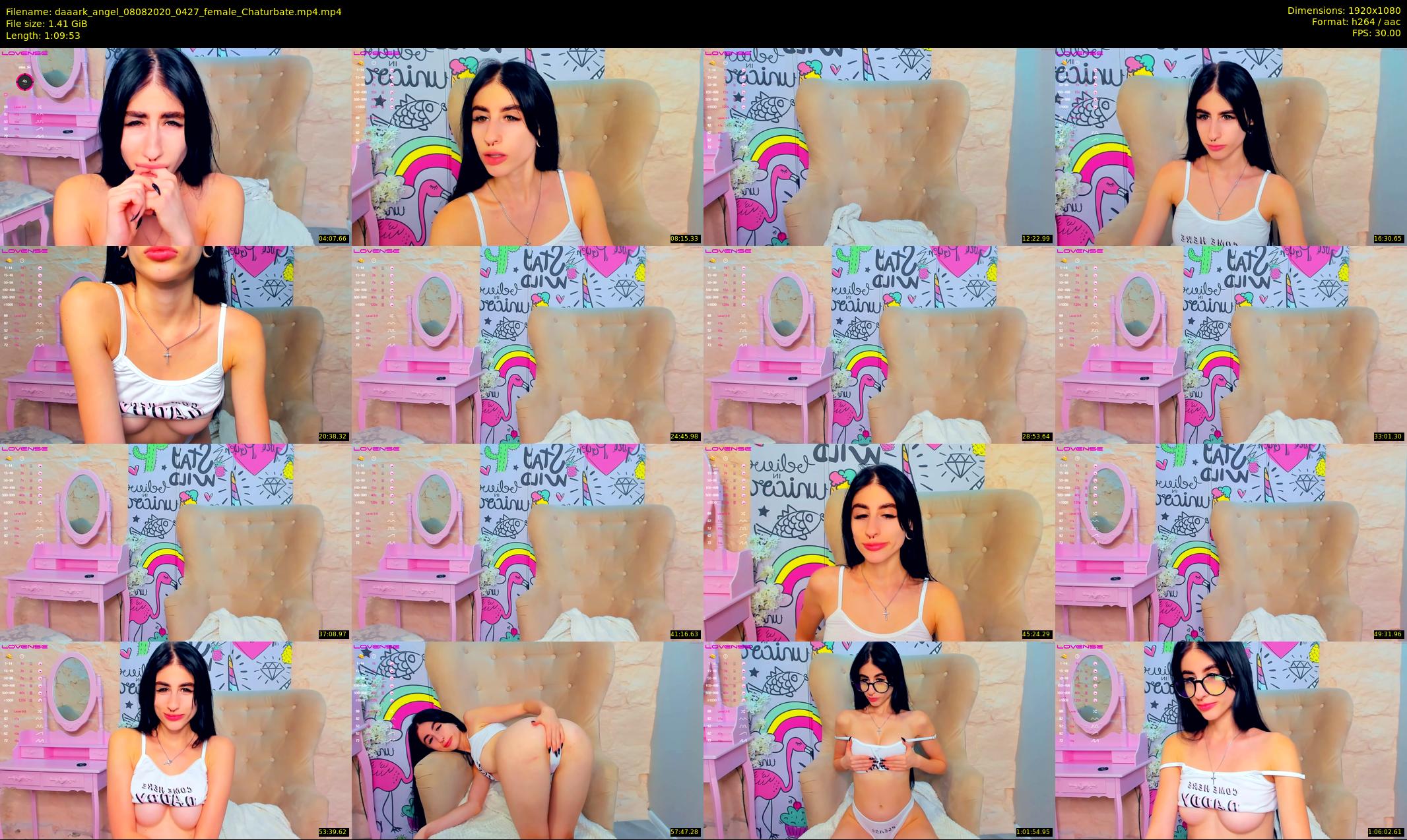 daaark_angel — 70 minute Chaturbate female cam show recording, 1080p, Aug 8, 2020