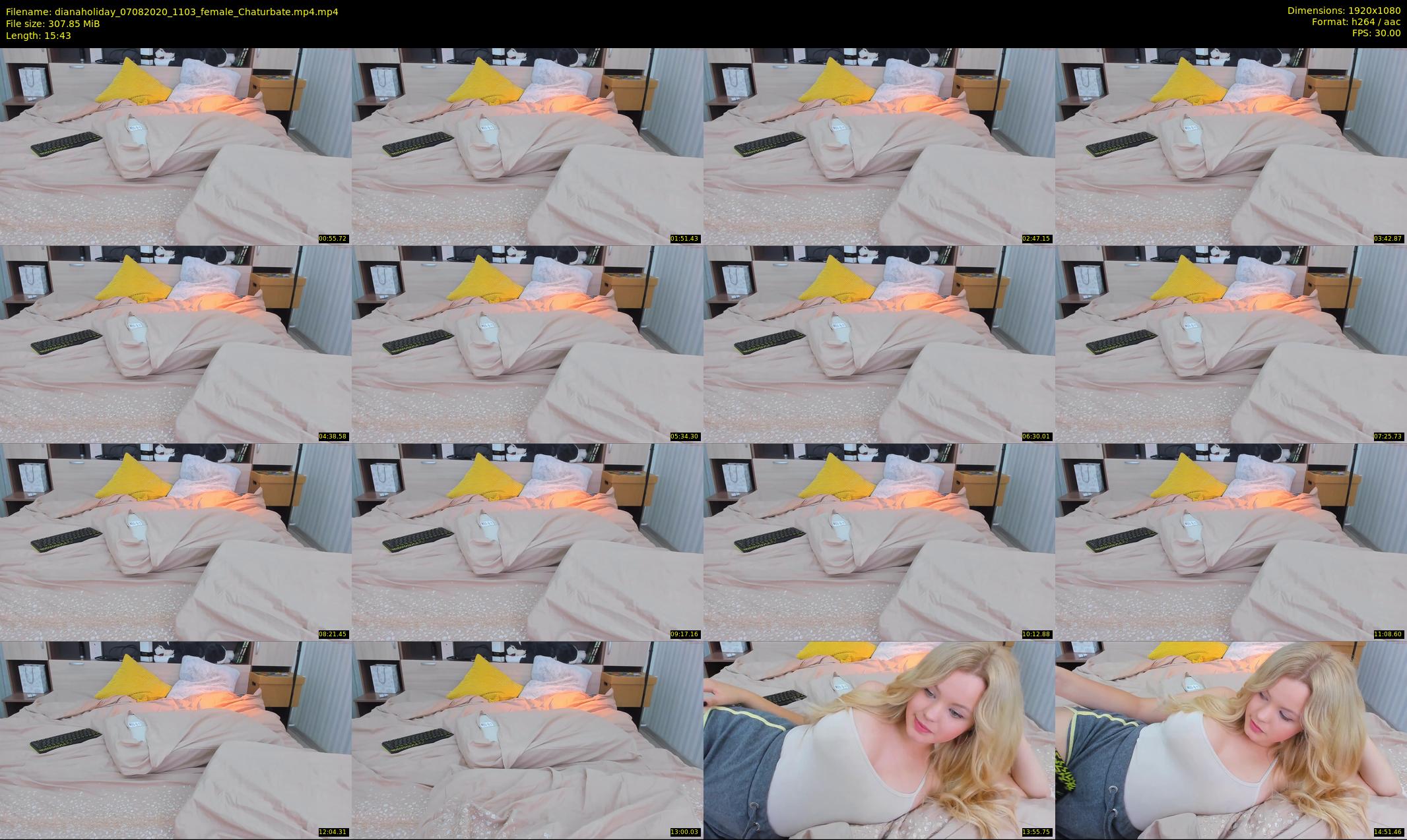 dianaholiday — 16 minute Chaturbate female cam show recording, 1080p, Aug 7, 2020