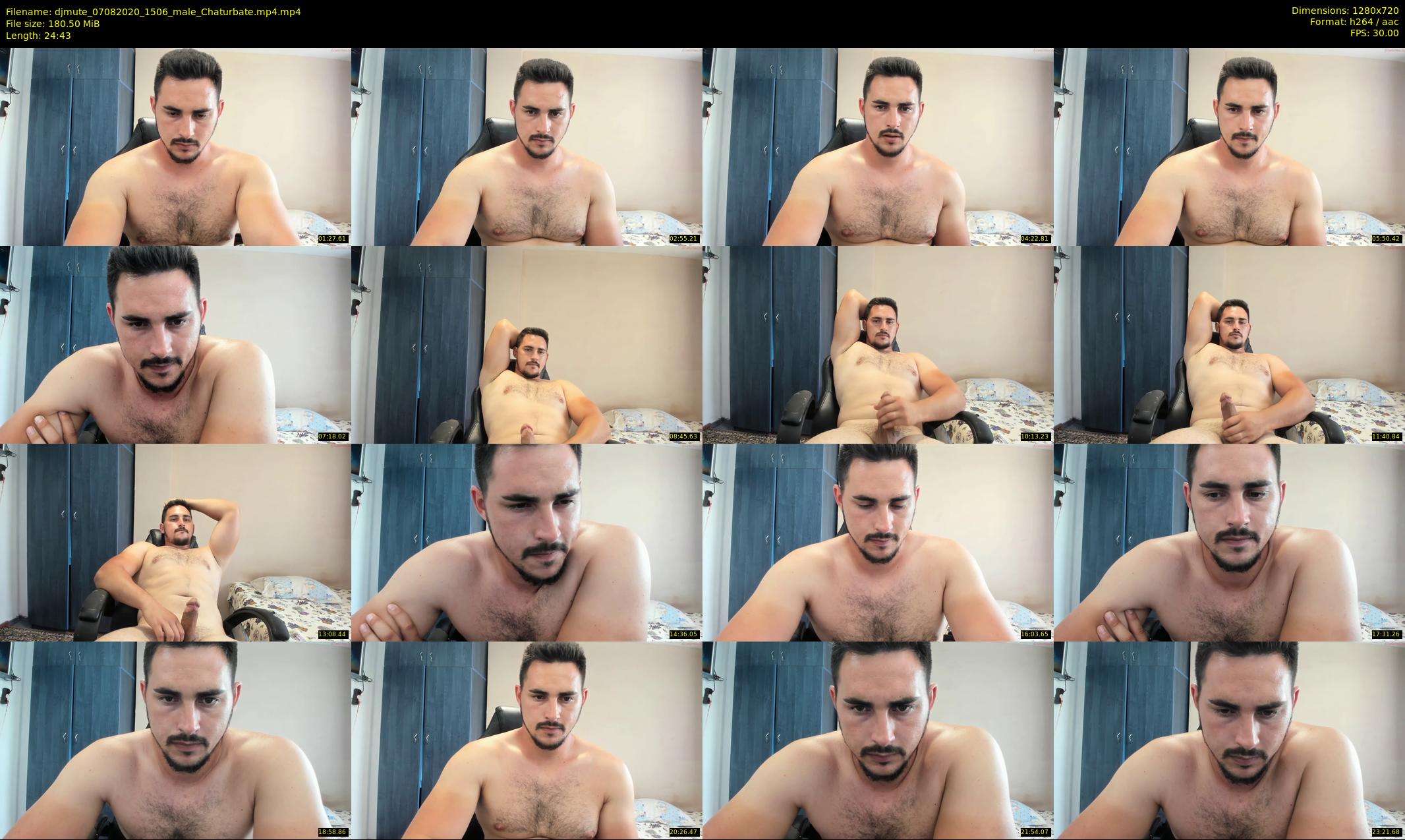 djmute — 25 minute Chaturbate male cam show recording, 720p, Aug 7, 2020