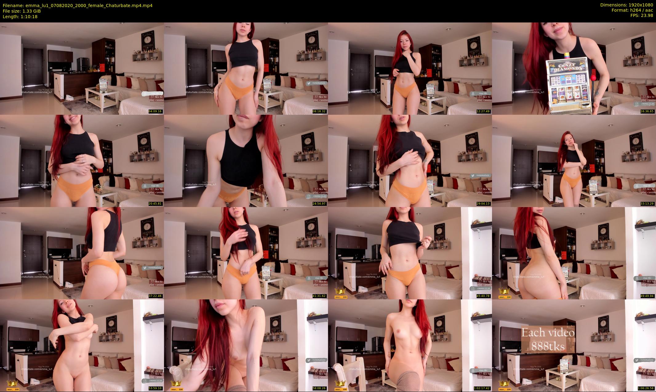 emma_lu1 — 71 minute Chaturbate female cam show recording, 1080p, Aug 7, 2020