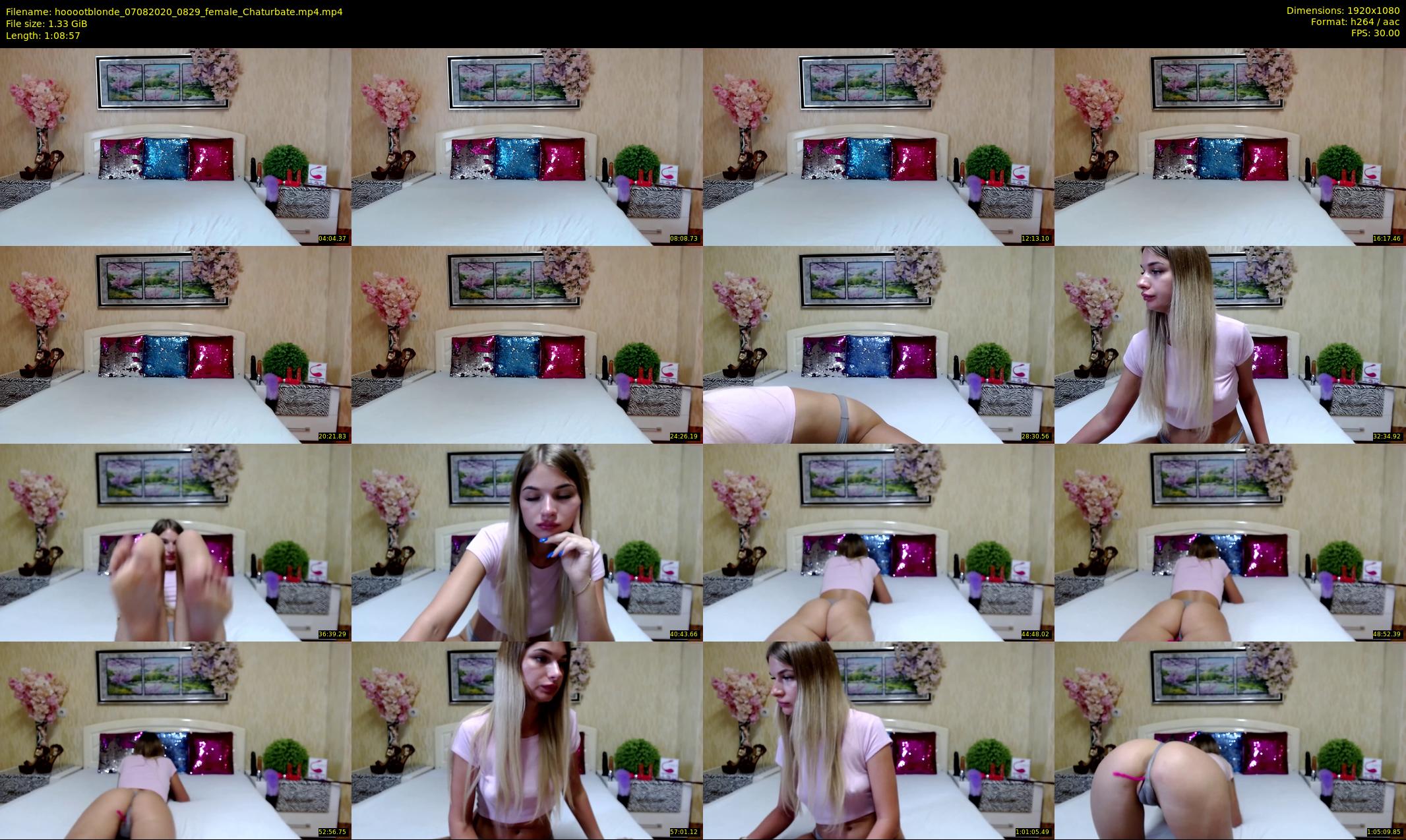 hooootblonde — 69 minute Chaturbate female cam show recording, 1080p, Aug 7, 2020