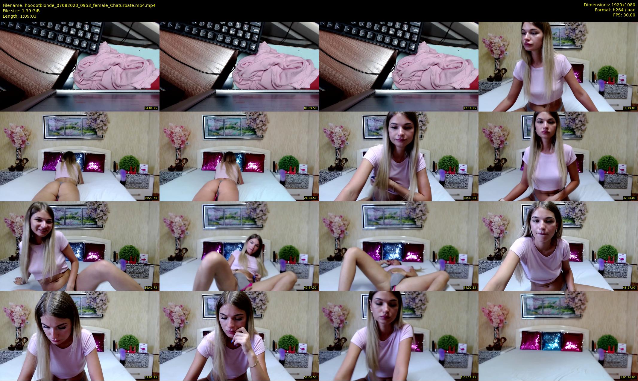 hooootblonde — 70 minute Chaturbate female cam show recording, 1080p, Aug 7, 2020