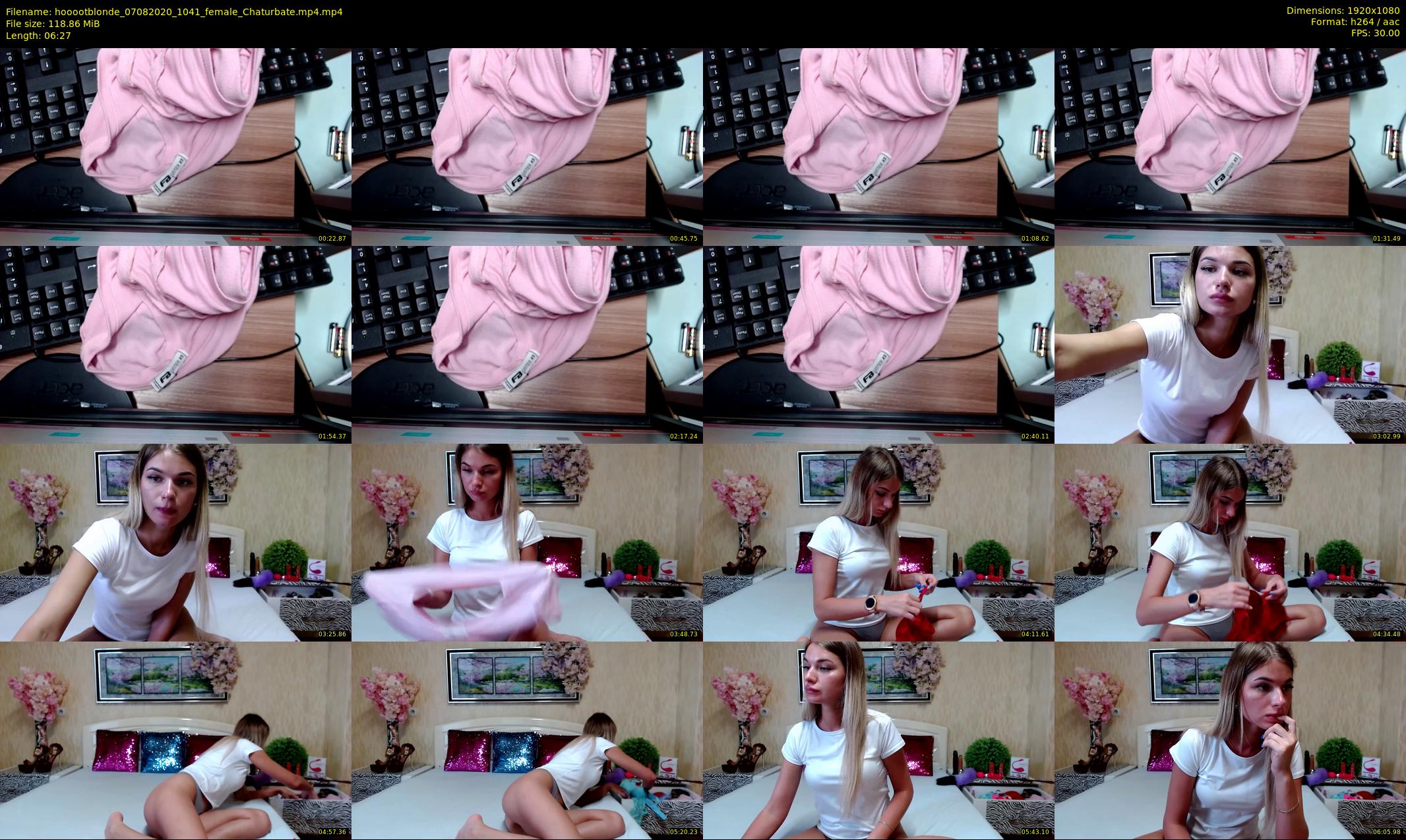 hooootblonde — 7 minute Chaturbate female cam show recording, 1080p, Aug 7, 2020