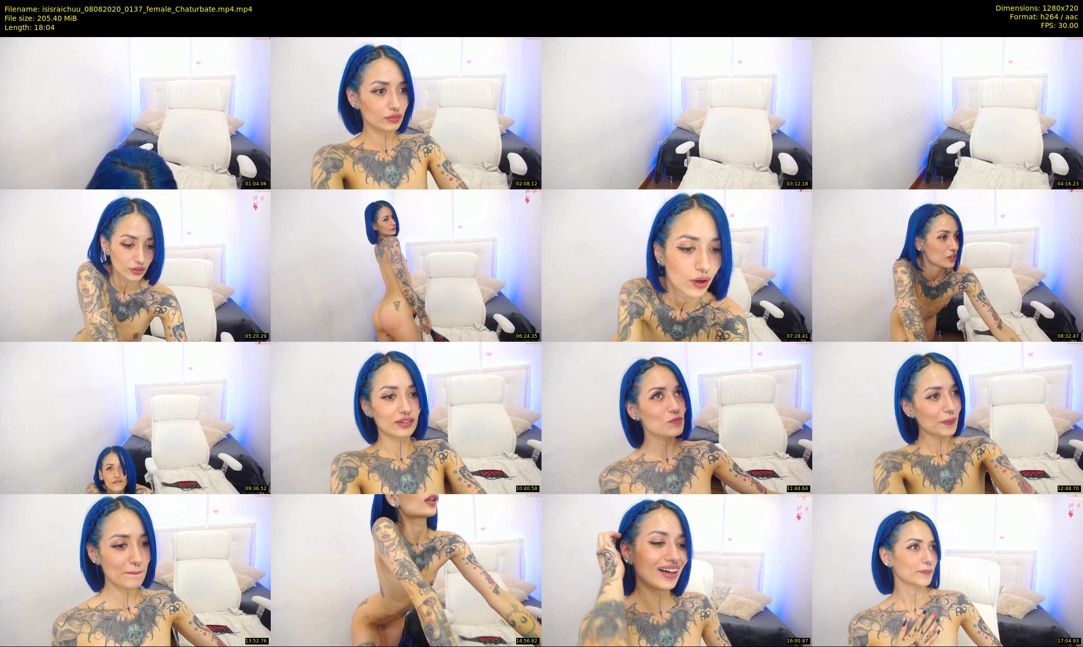 isisraichuu — 19 minute Chaturbate female cam show recording, 720p, Aug 8, 2020